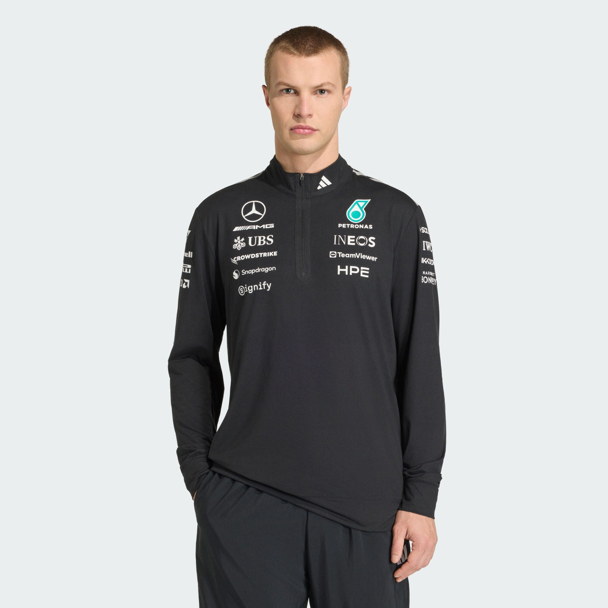 Bluza MERCEDES - AMG PETRONAS FORMULA 1 TEAM ENGINEERS QUARTER ZIP