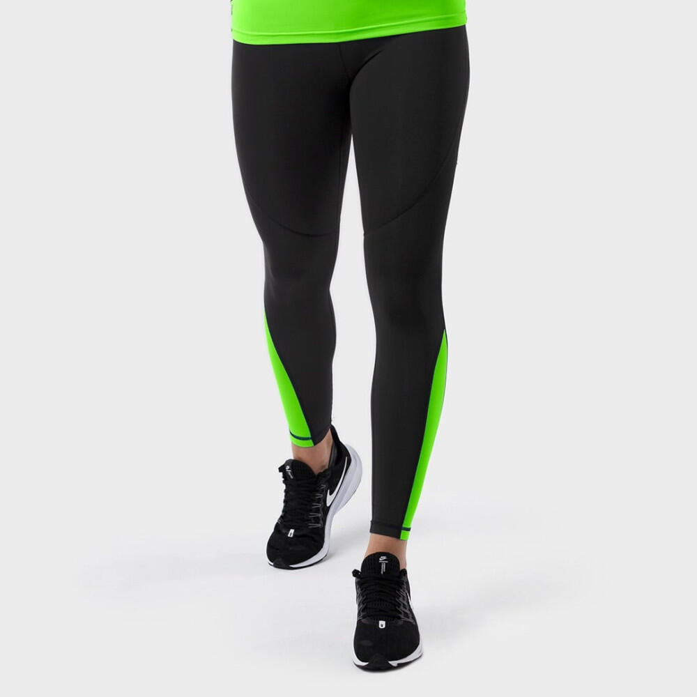 Kobieta Fitness Legginsy sportowe ze średnim stanem Sky Flow SIROKO Czarny