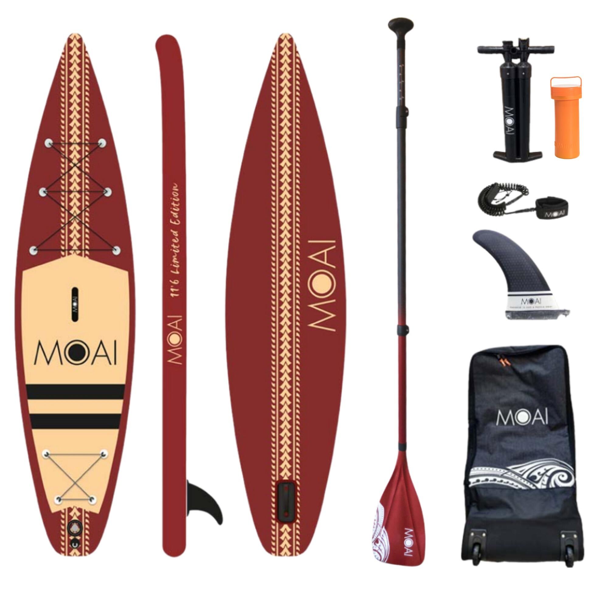 Pompowana deska SUP Moai Touring Ultra Light 12'6 z wiosłem