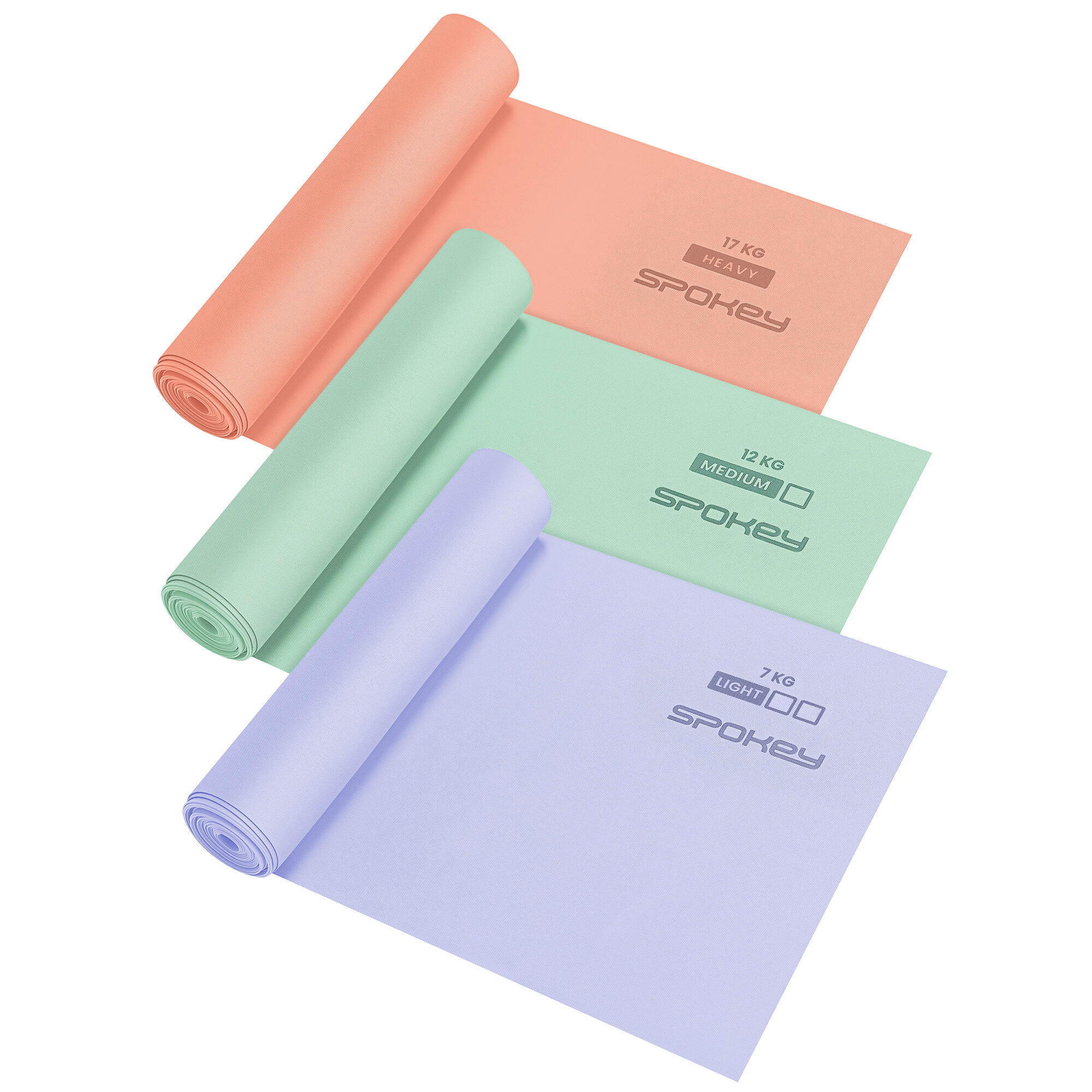 Zestaw 3 gum fitness treningowych Spokey Ribbon Tex Set