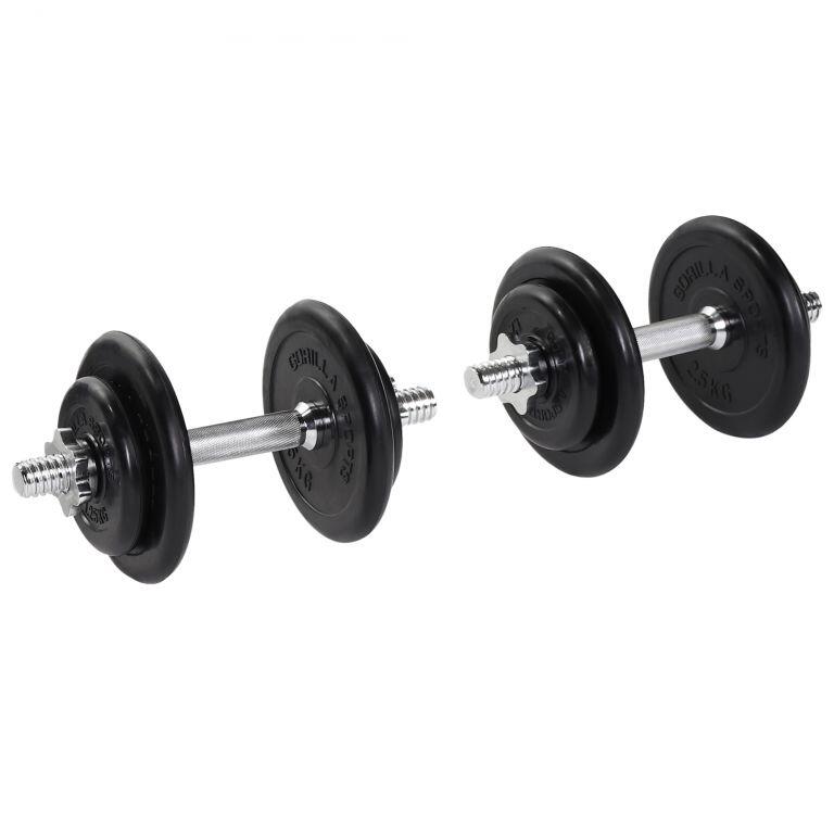 ZESTAW HANTLI 2x10KG REGULOWANE HANTLE 20 KG