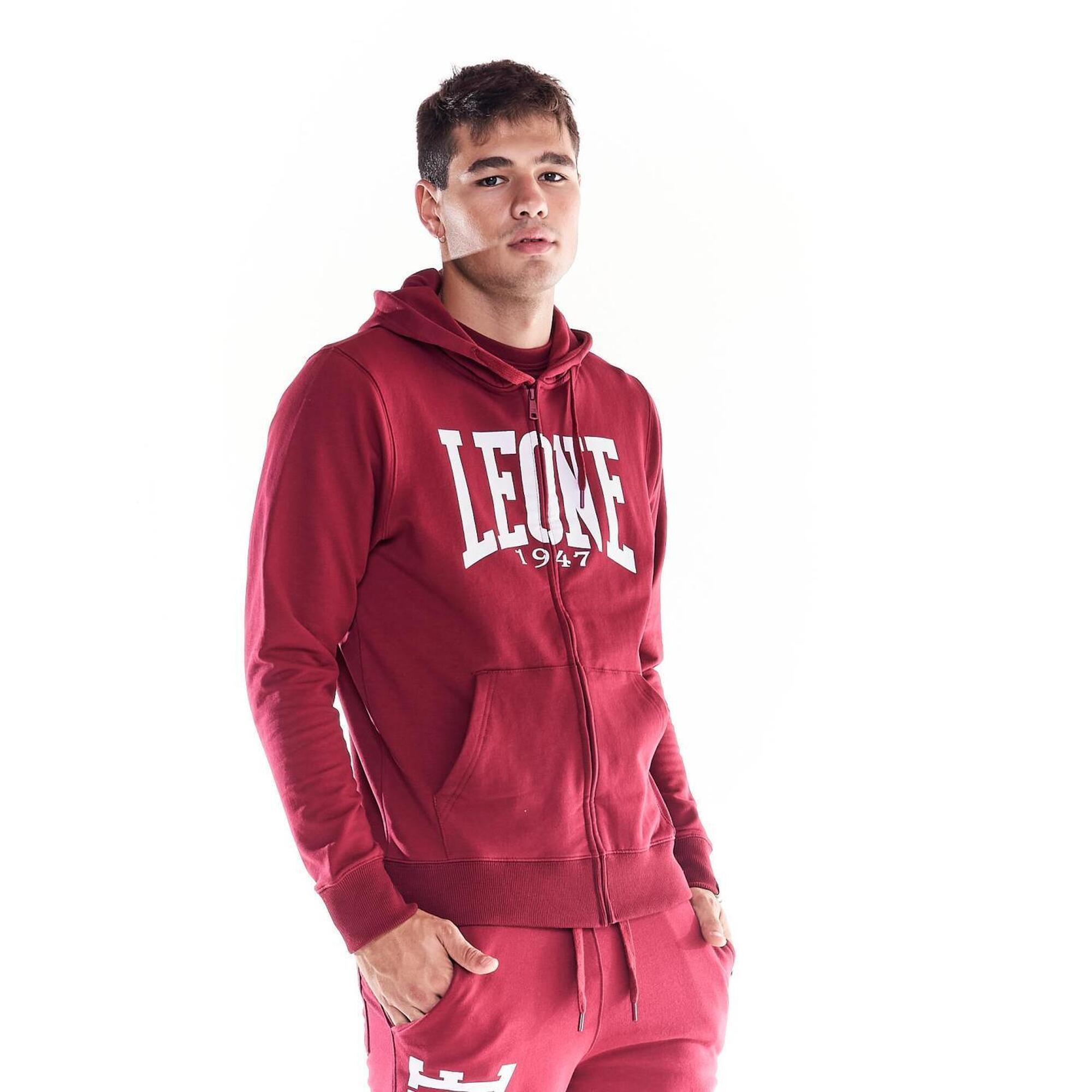 Męska zapinana na zamek bluza z kapturem Leone 1947 Apparel