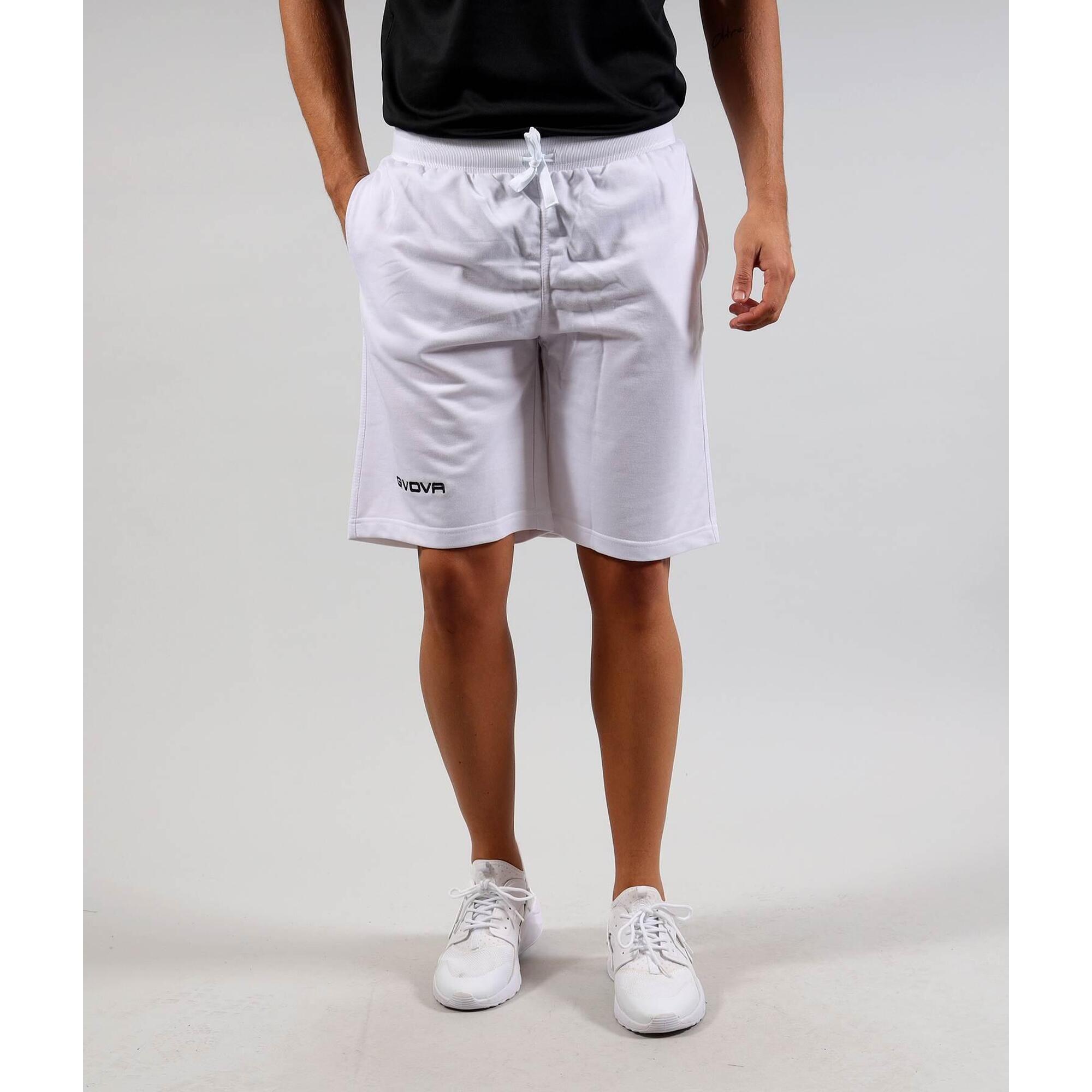 Givova Sport Bermuda White XL - Lekkie i Oddychające Szorty Sportowe