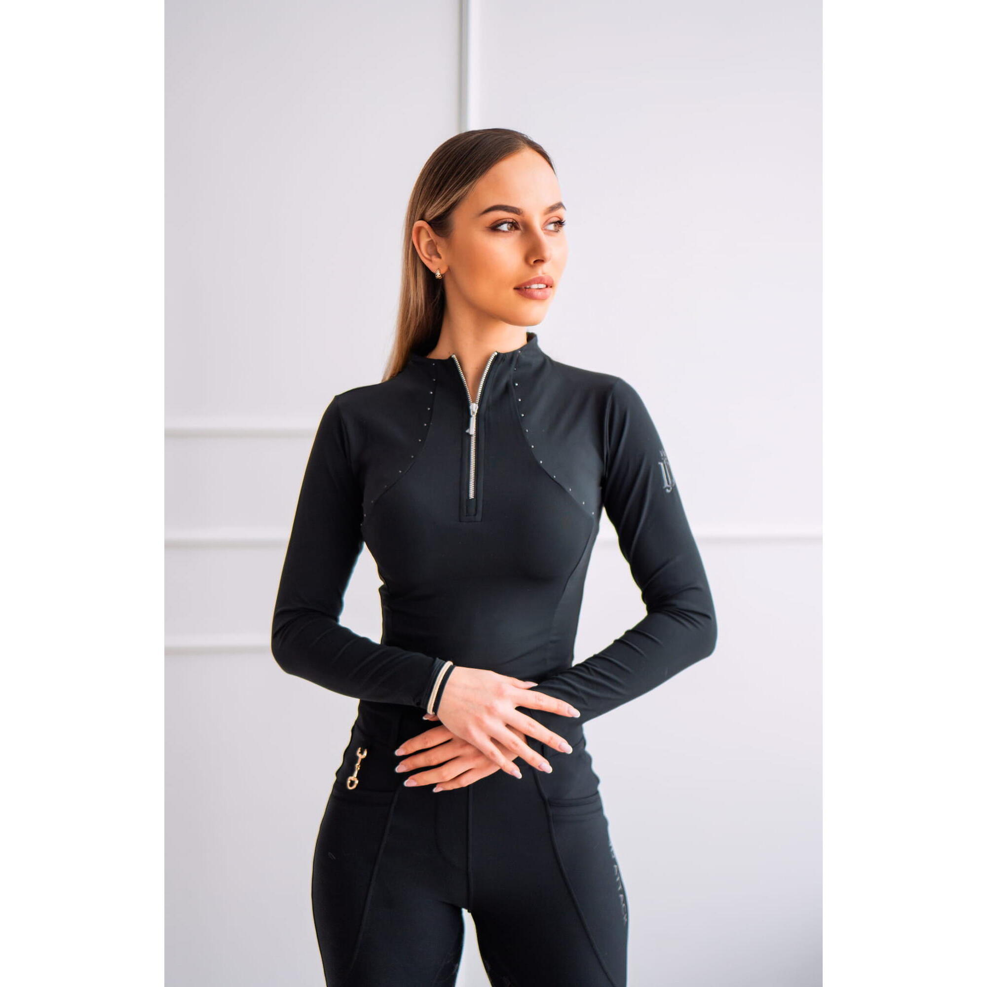 Bluzka techniczna Vanessa kolor czarny