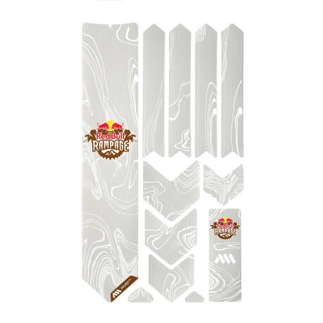 Zestaw ochronny ramy - DODATKOWE 10 sztuk - Red Bull Rampage Ridgeline White