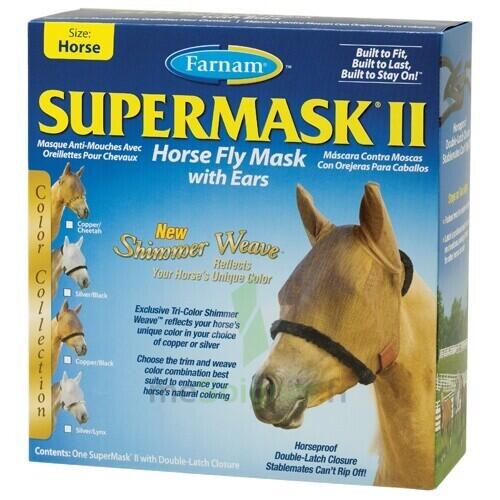 Maska przeciw muchom dla koni z uszami Farnam Supermask II Horse Horse