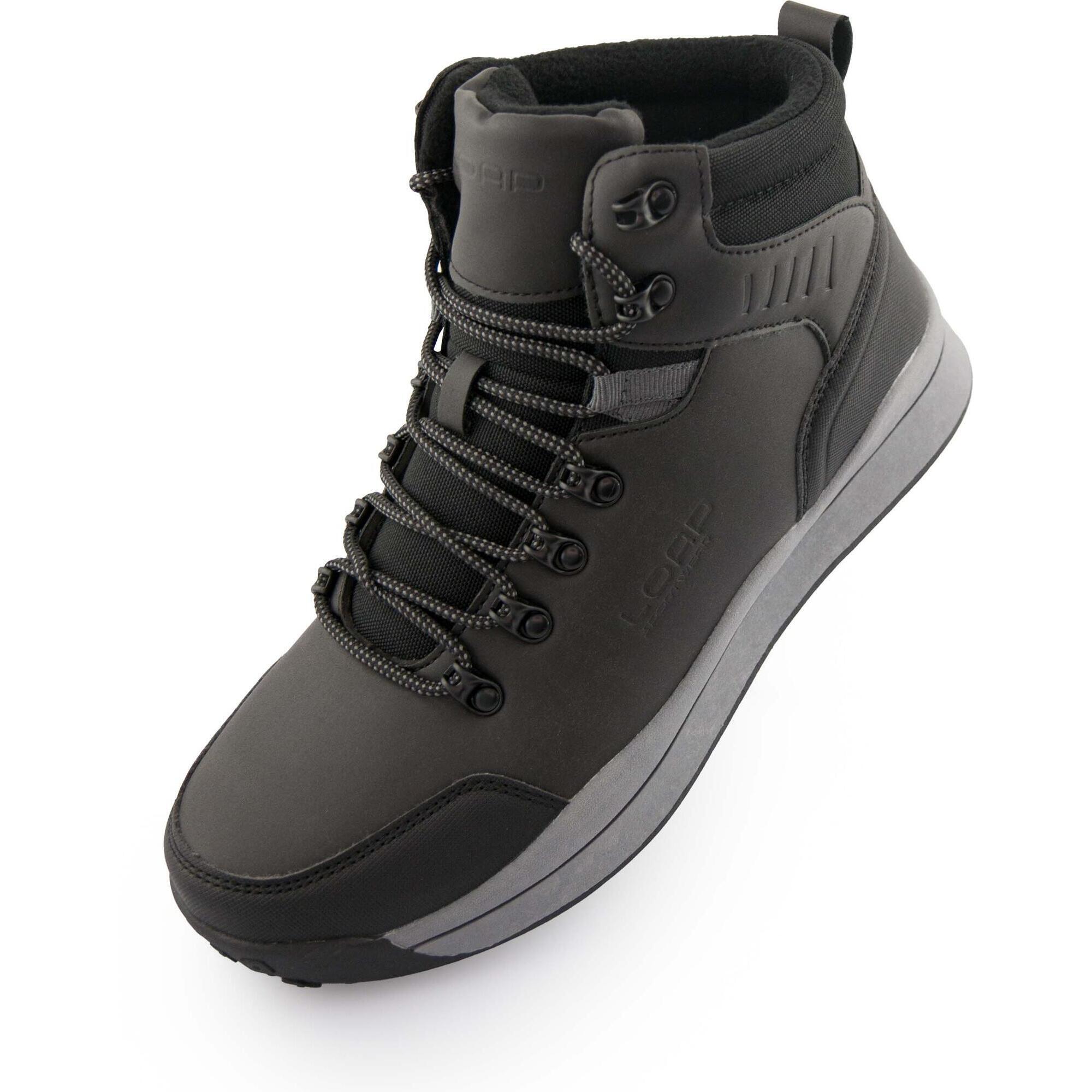 Wodoodporne męskie buty zimowe Ahman Black - Rozmiar 45