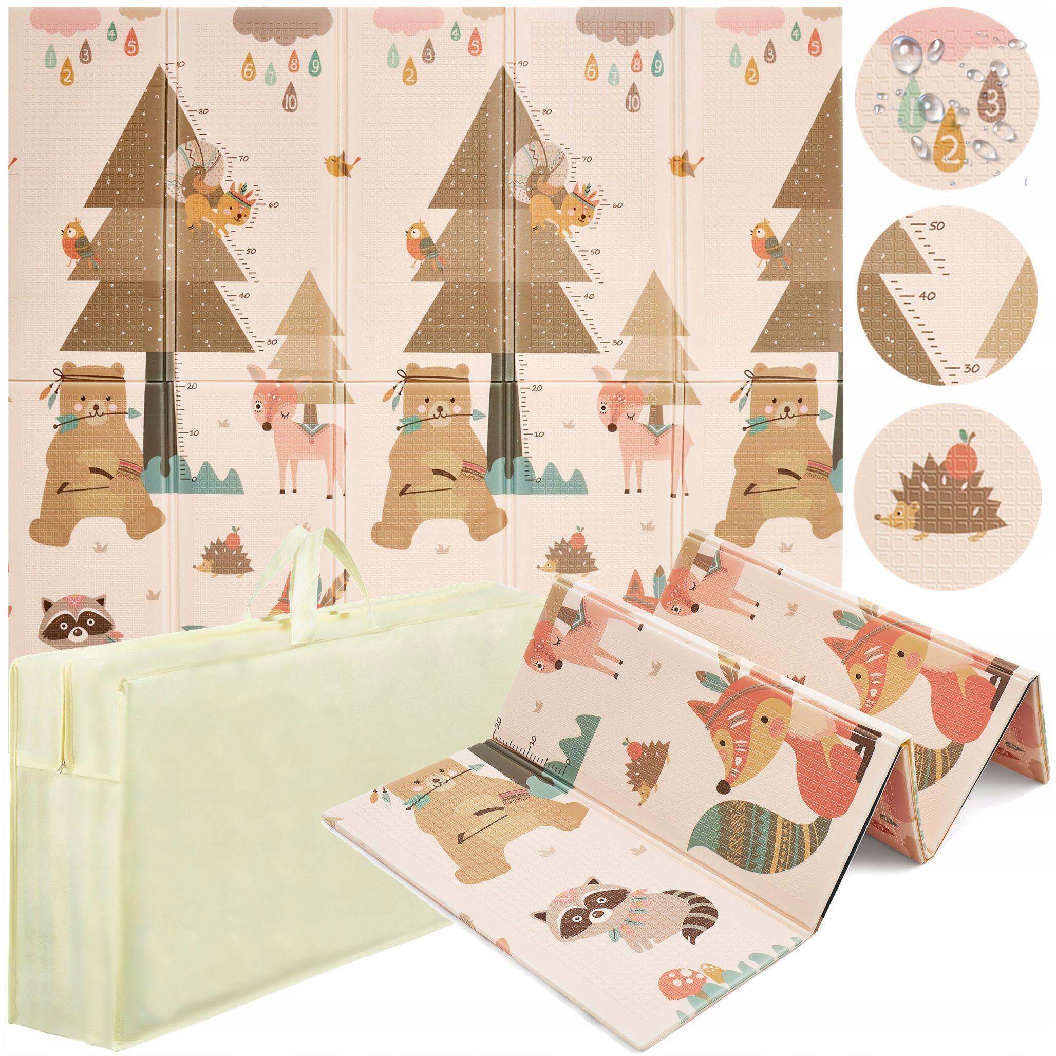 Mata edukacyjna piankowa XXL 4FIZJO Leśne królestwo i lot balonem