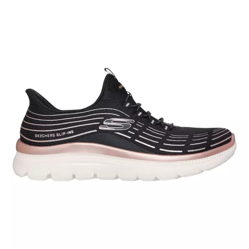 Baskets Femme SUMMITS PLUS - SOFT LUSTER Noir SKECHERS