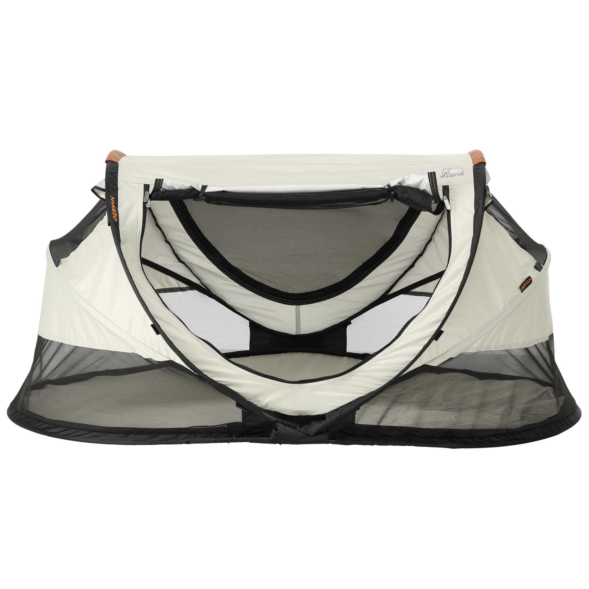 Luksusowe Łóżeczko Turystyczne dla Malucha - Samopompujący Materac - Kość