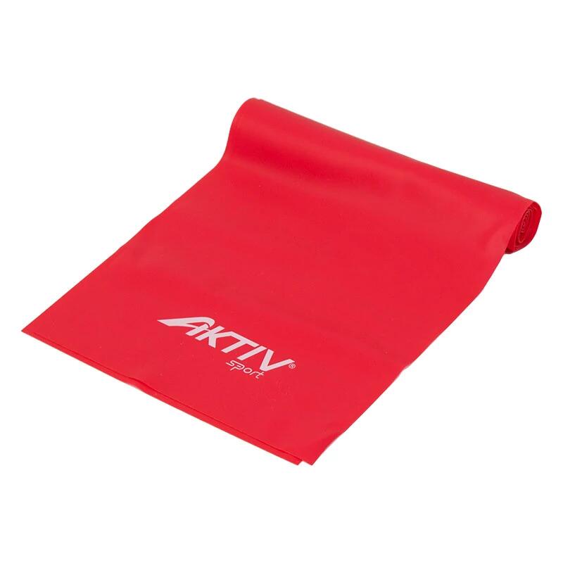 Guma taśma oporowa Aktivsport, czerwona, słaba.