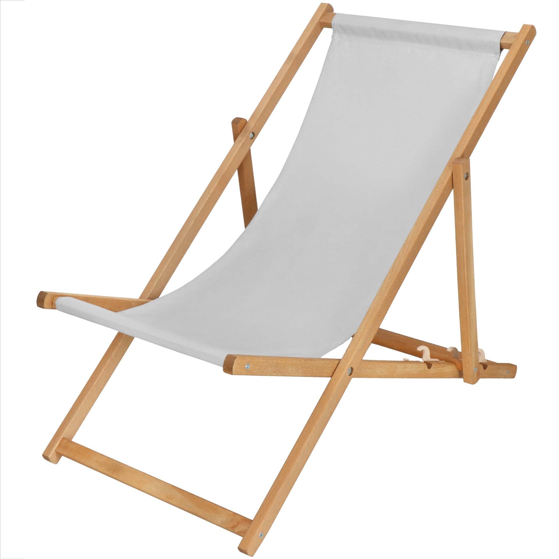 Leżak turystyczny Springos składany, drewniany z 3-stopniową regulacją