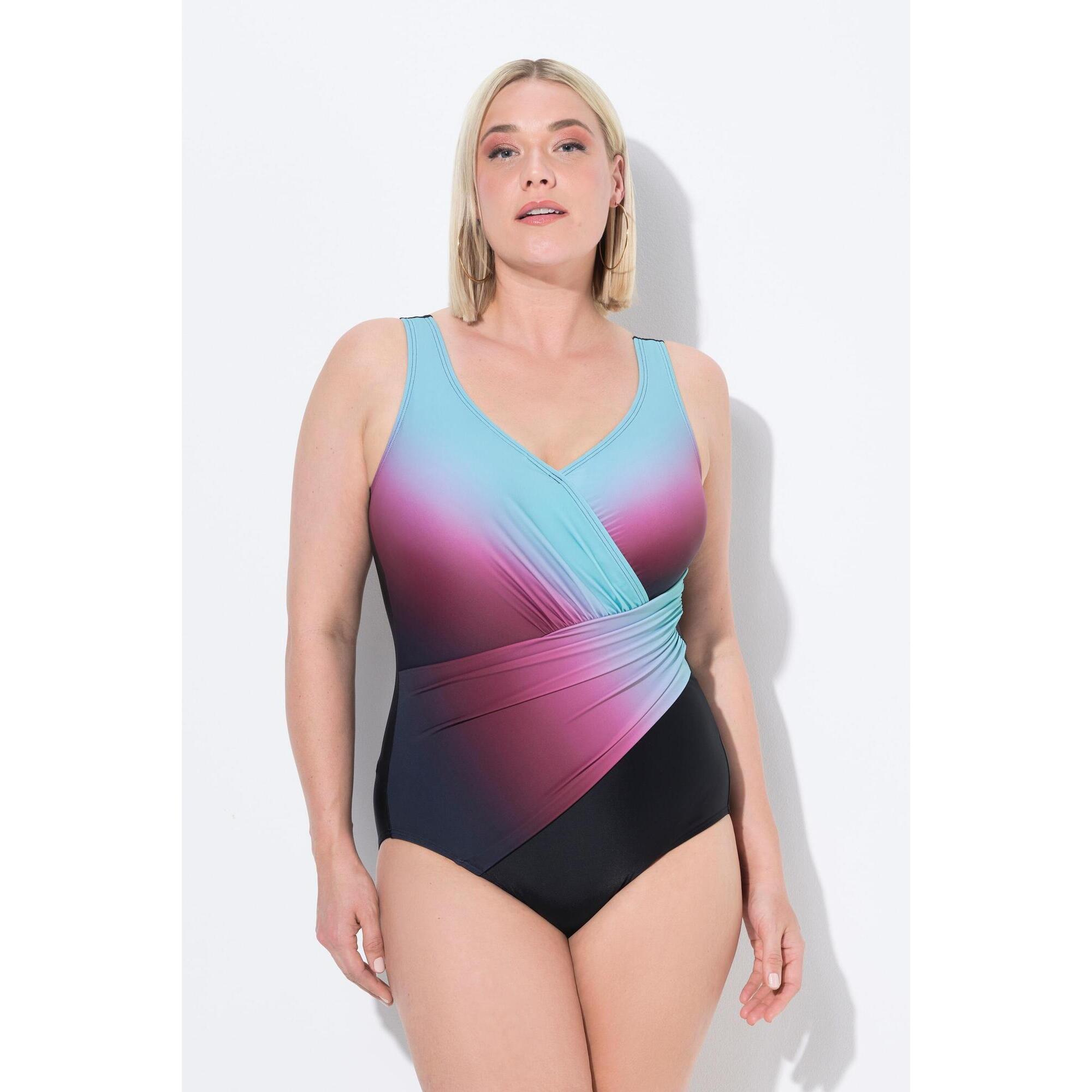 Damski Strój kąpielowy cieniowanie miękkie miseczki drapowanie