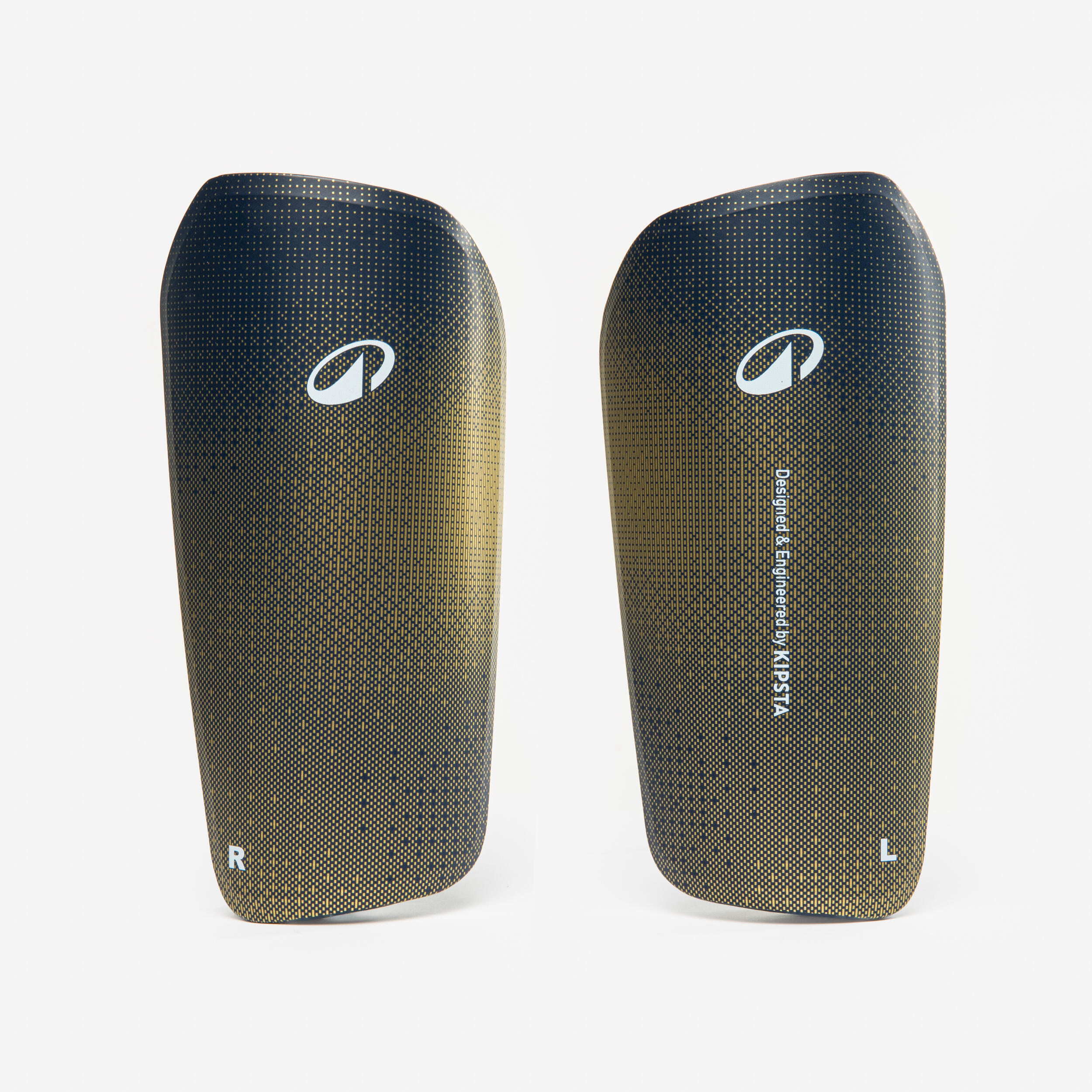 Nagolenniki piłkarskie z opaską podtrzymującą Kipsta F500