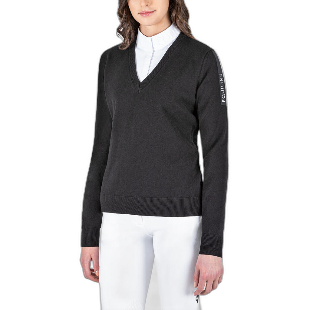 Damski sweter v-neck Equiline Cinoc