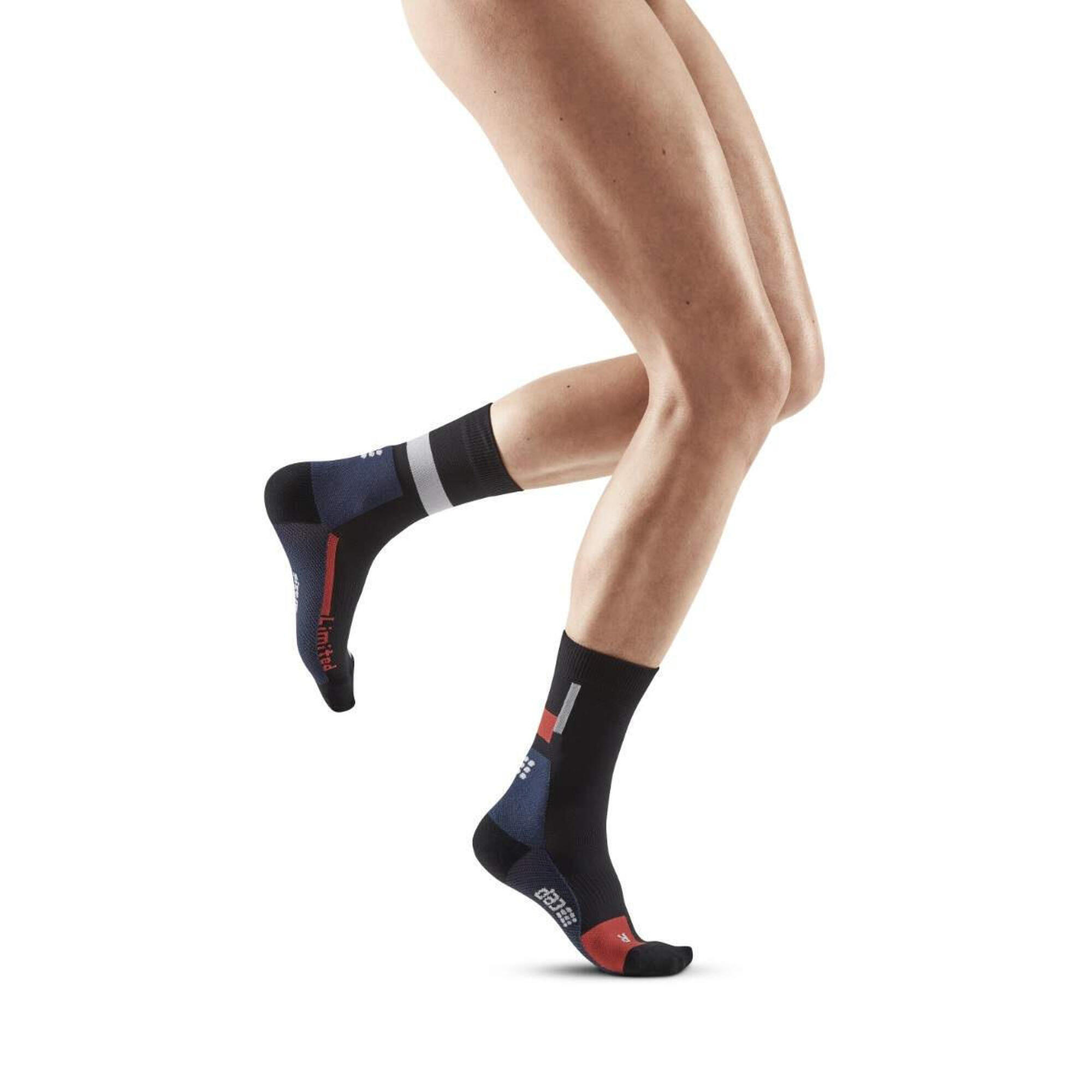 Skarpety kompresyjne damskie sportowe CEP The Run Limited krótkie