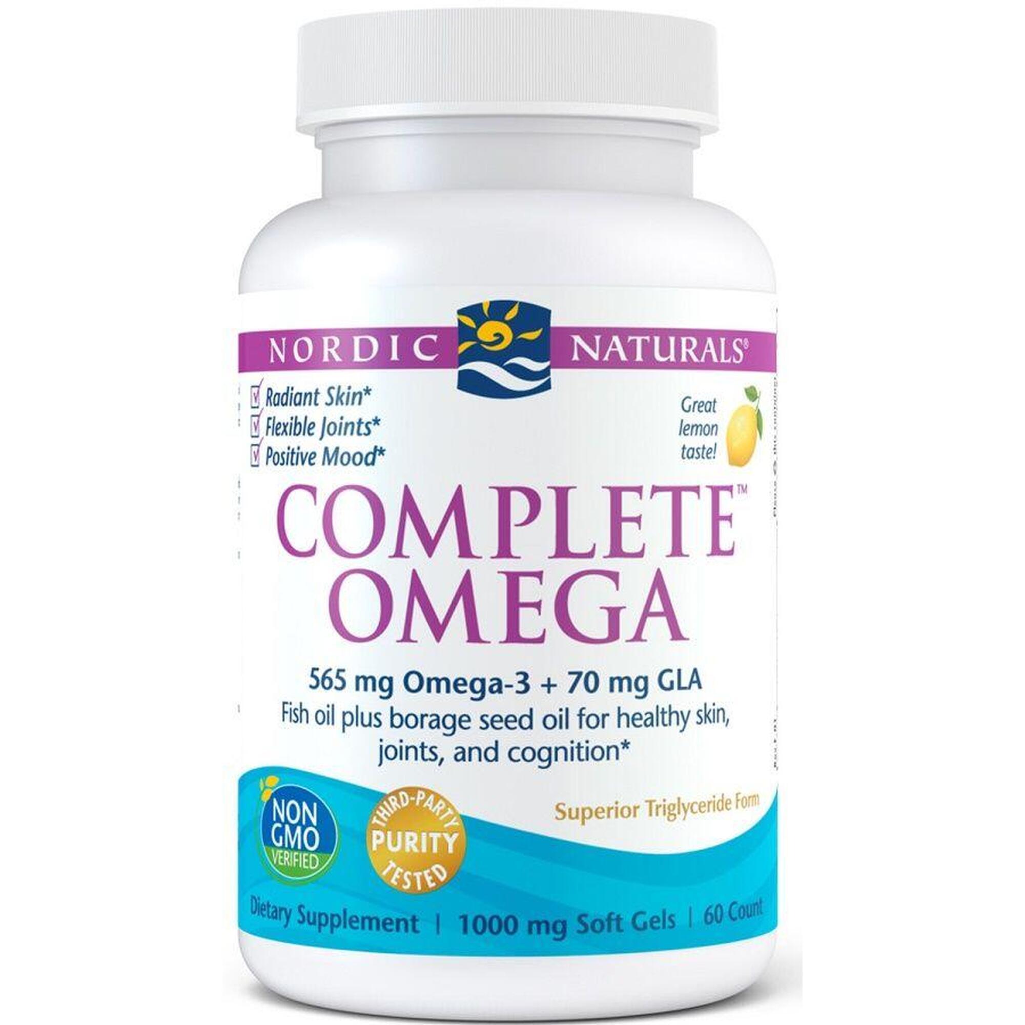 Nordic Naturals Complete Omega 565mg Lemon - 60 softgels