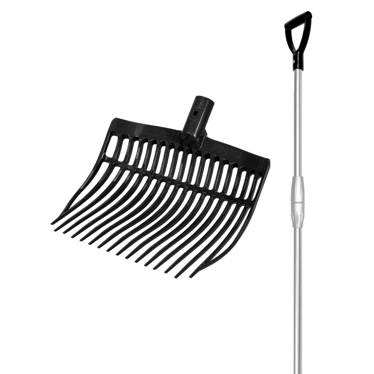 Zaokrąglony, stabilny widelec z teleskopowym, aluminiowym uchwytem