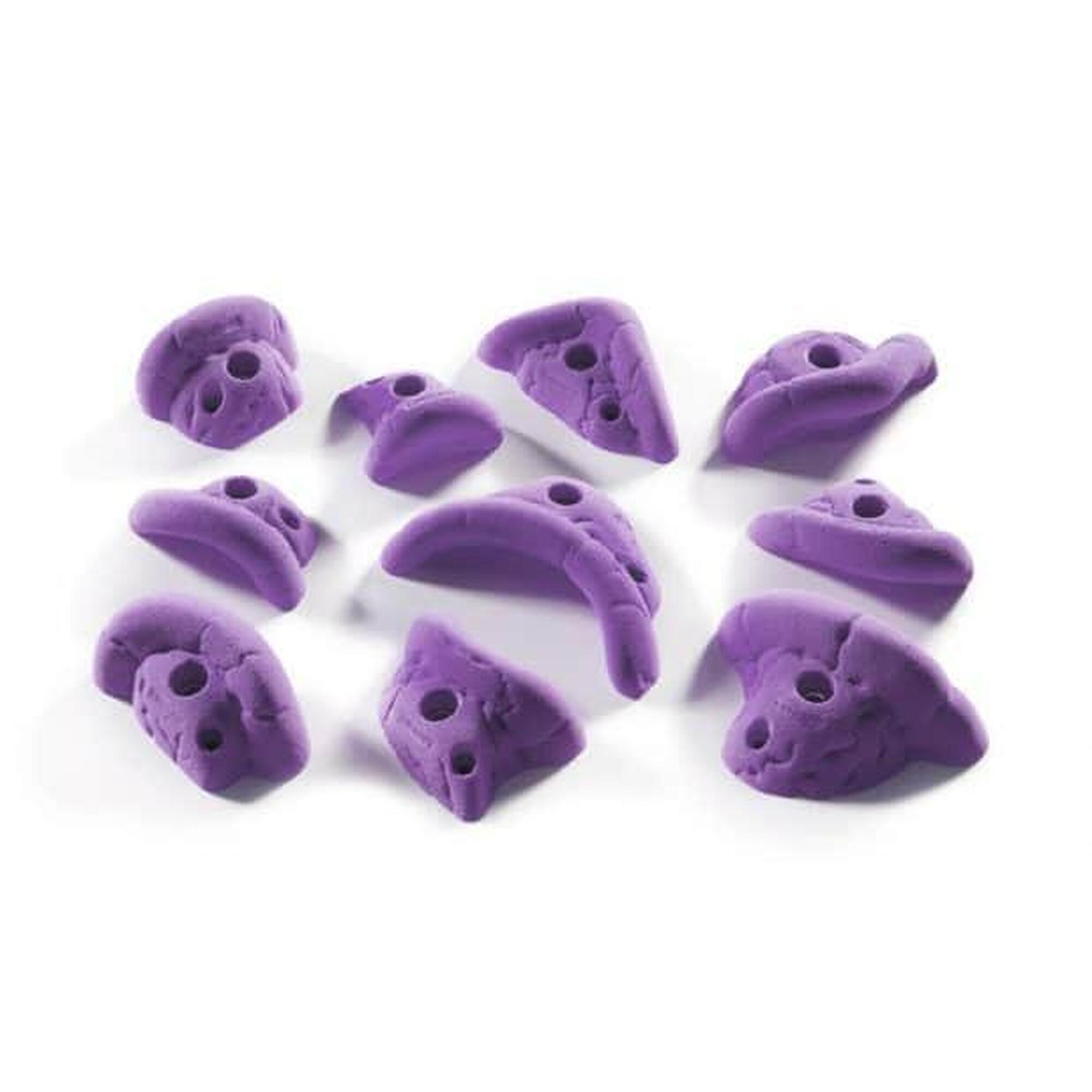 Chwyty wspinaczkowe Odyseusz M 5 szt. - fioletowy