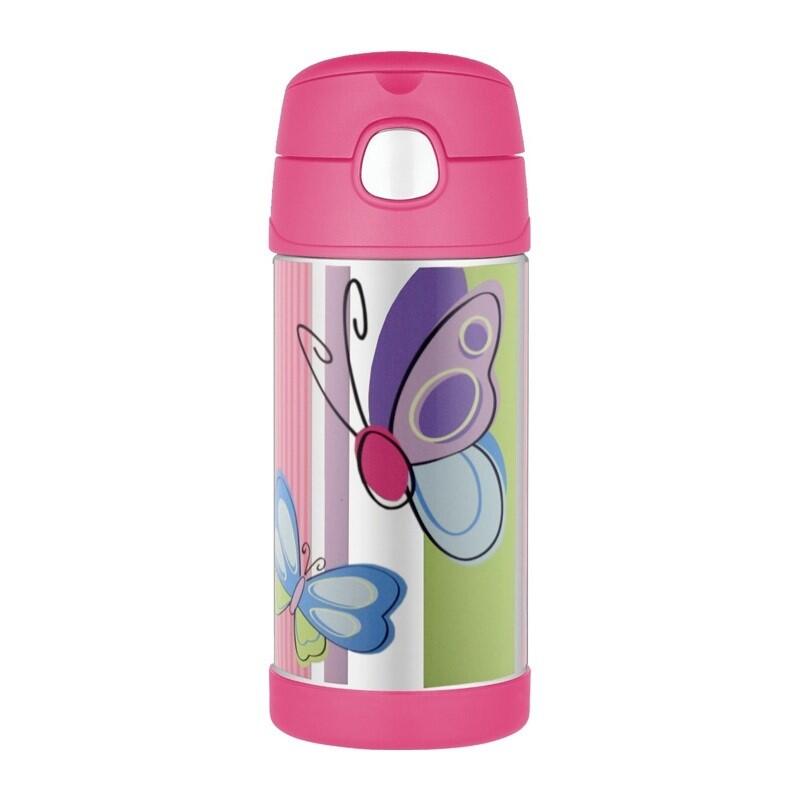 Termos dziecięcy Thermos ze słomką 355 ml motyl