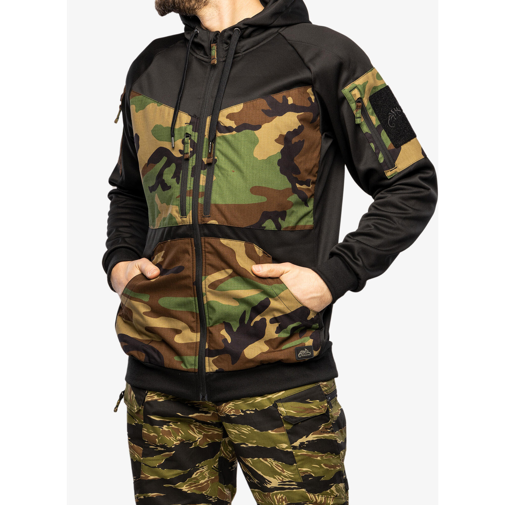 Bluza z kapturem męska Helikon-Tex Rouge Hoodie Full Zip