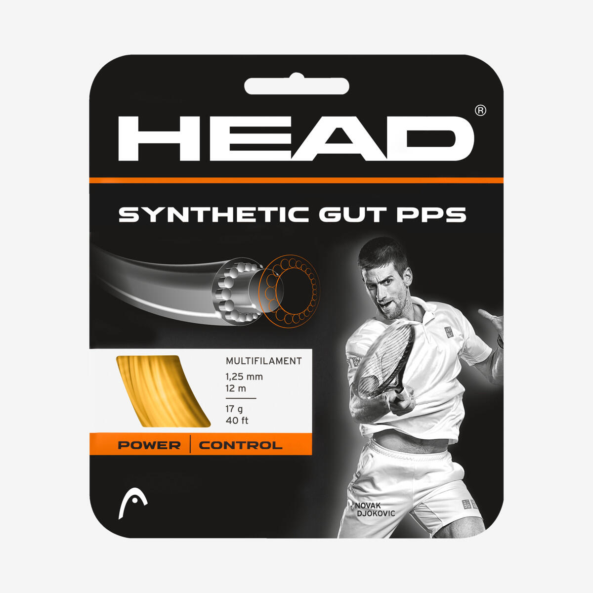 Naciąg do rakiet tenisowych HEAD Synthetic Gut PPS