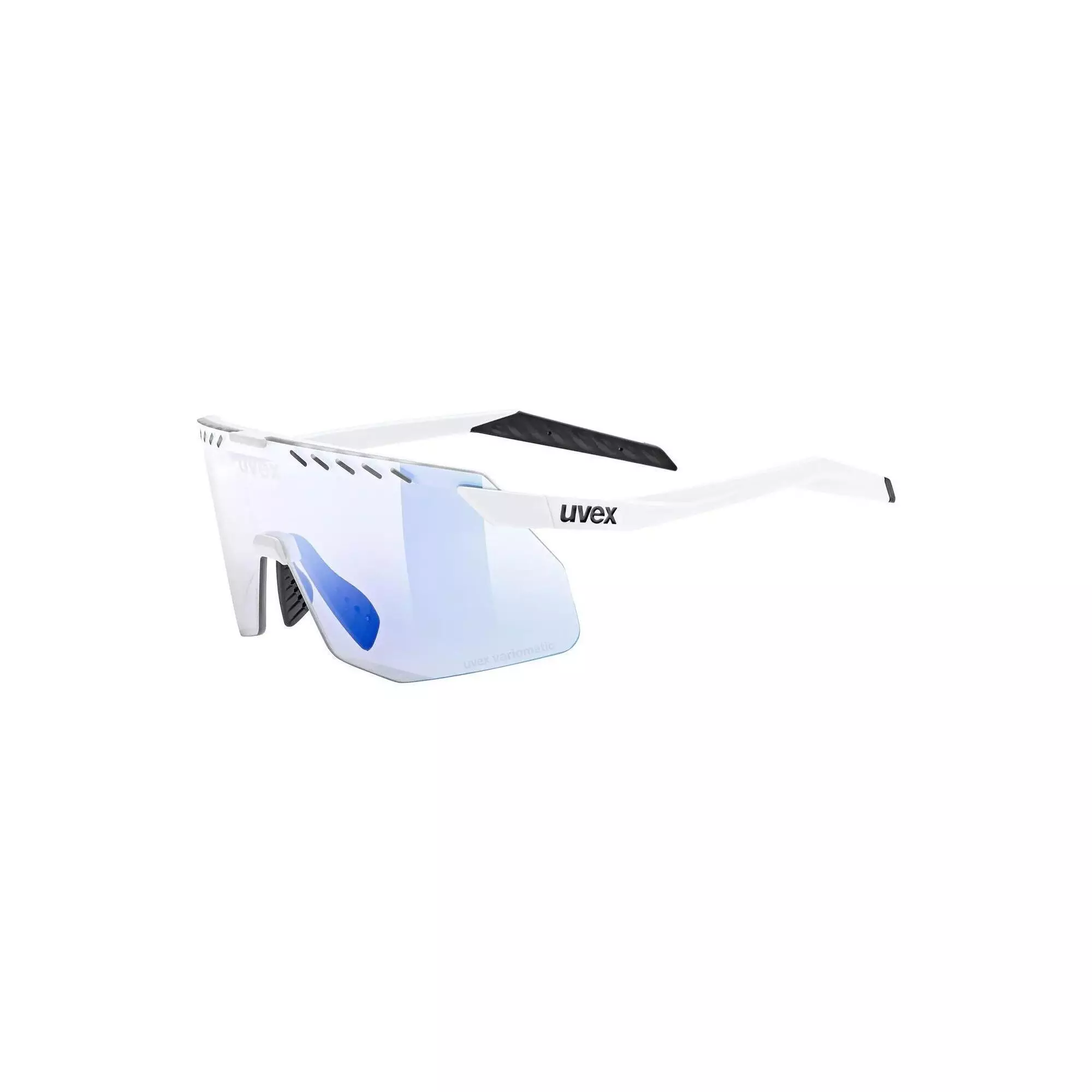 Okulary rowerowe Uvex Pace Stage S V - white matt/mirror blue