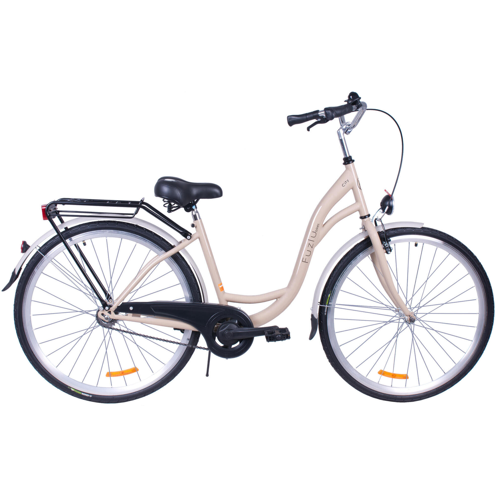 Rower miejski 28 Fuzlu City S1 beżowy