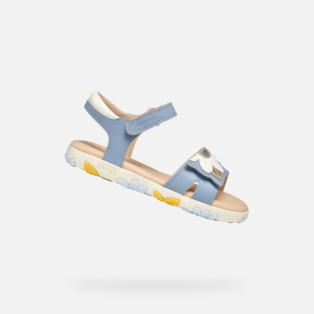 Sandały Geox Model J Sandal Haiti Girl Kolor Niebieski