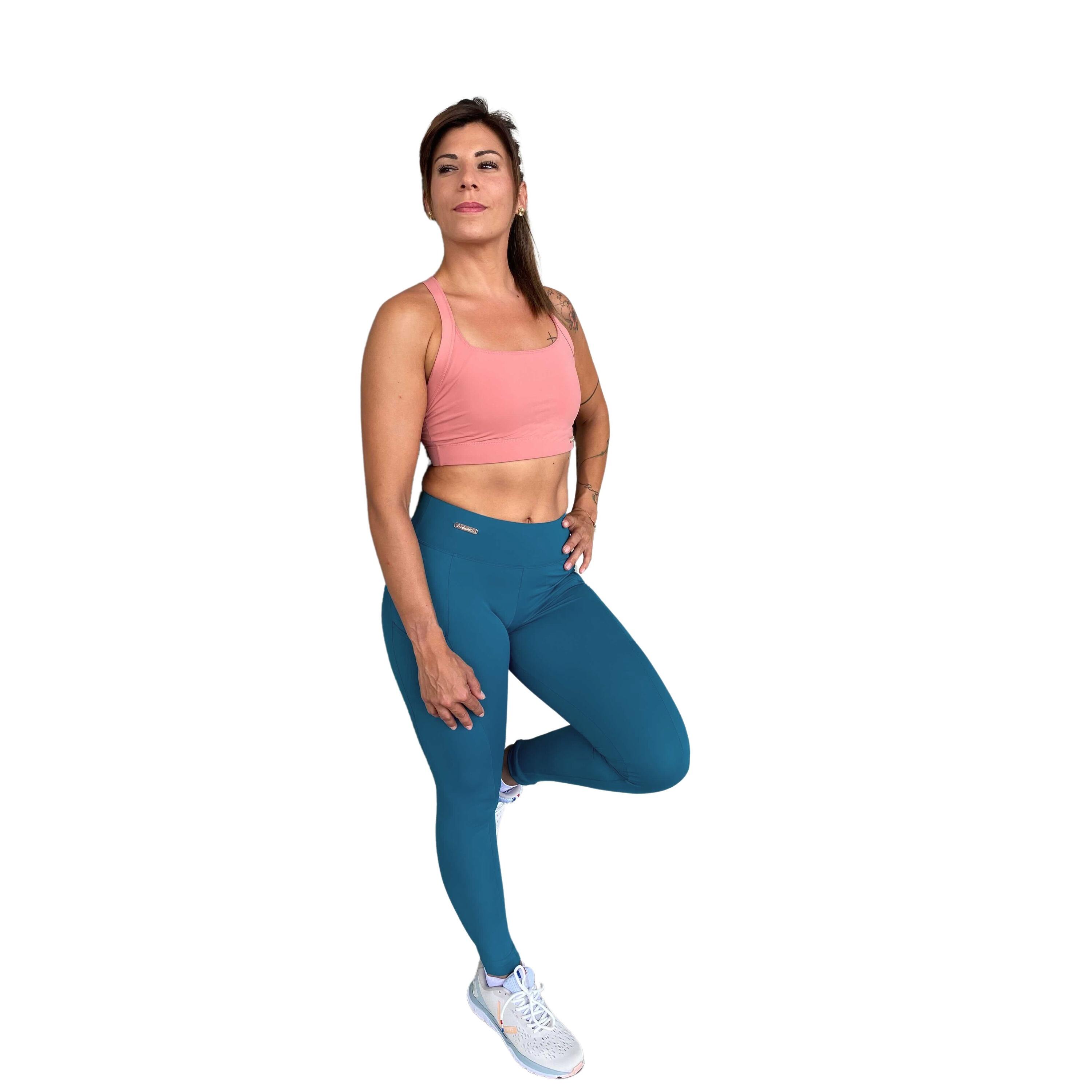 Legginsy damskie Les Poulettes Fitness vert canard