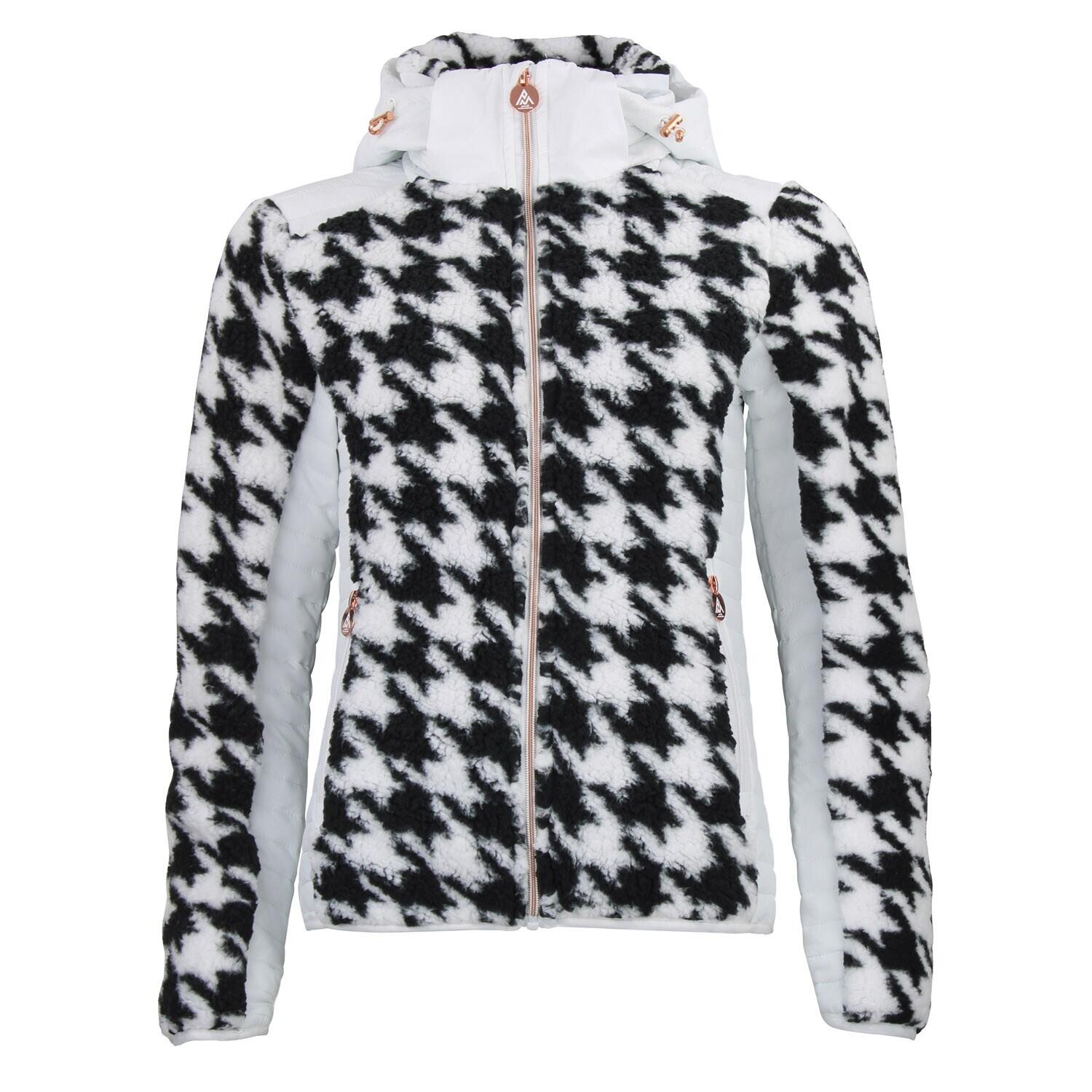 Kaptur polar z zippem, dwumateriałowy, z naszywką na piersi dla kobiet Peak Moun