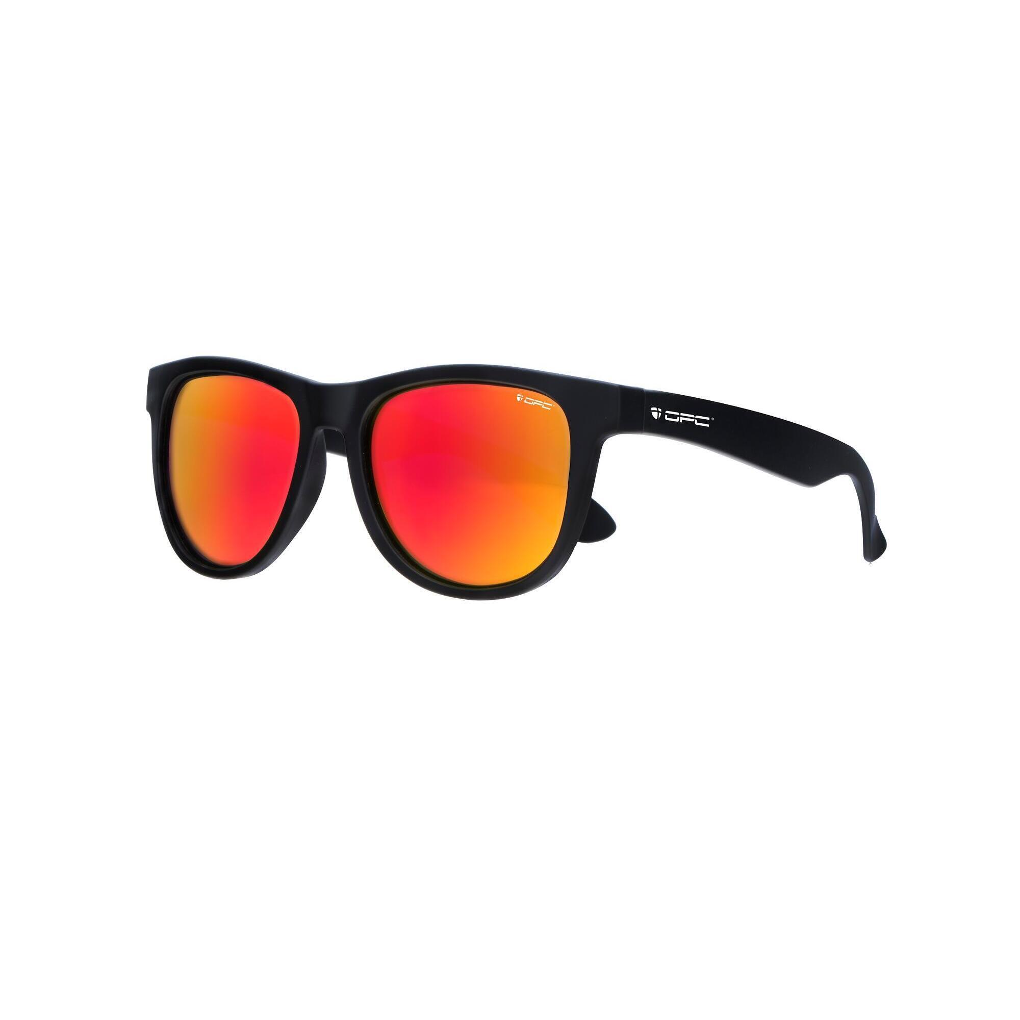 Okulary przeciwsłoneczne unisex OPC LIFESTYLE IBIZA Matt Black Red Revo + etui