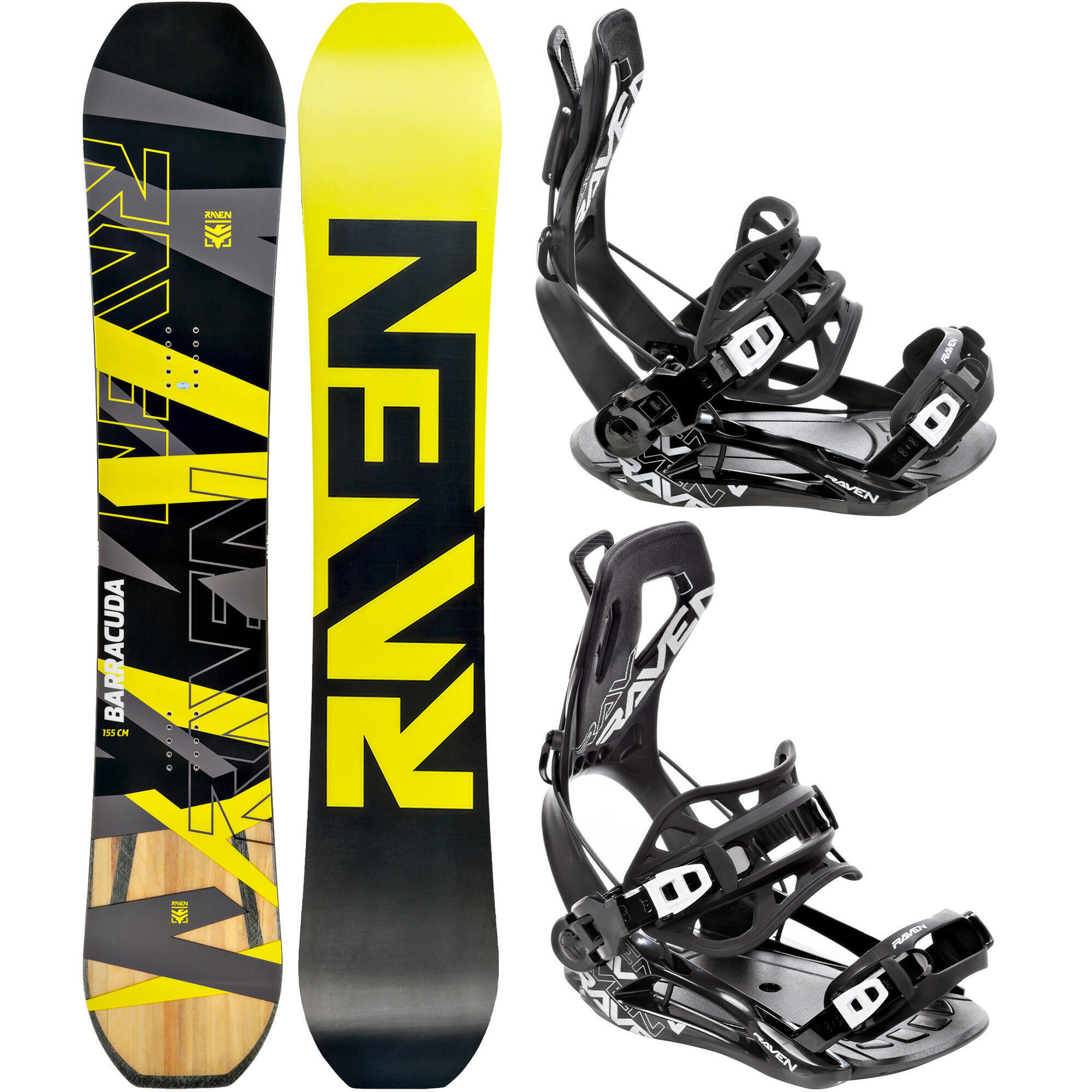 Zestaw Snowboard Raven Barracuda Carbon + Wiązania Raven FT360