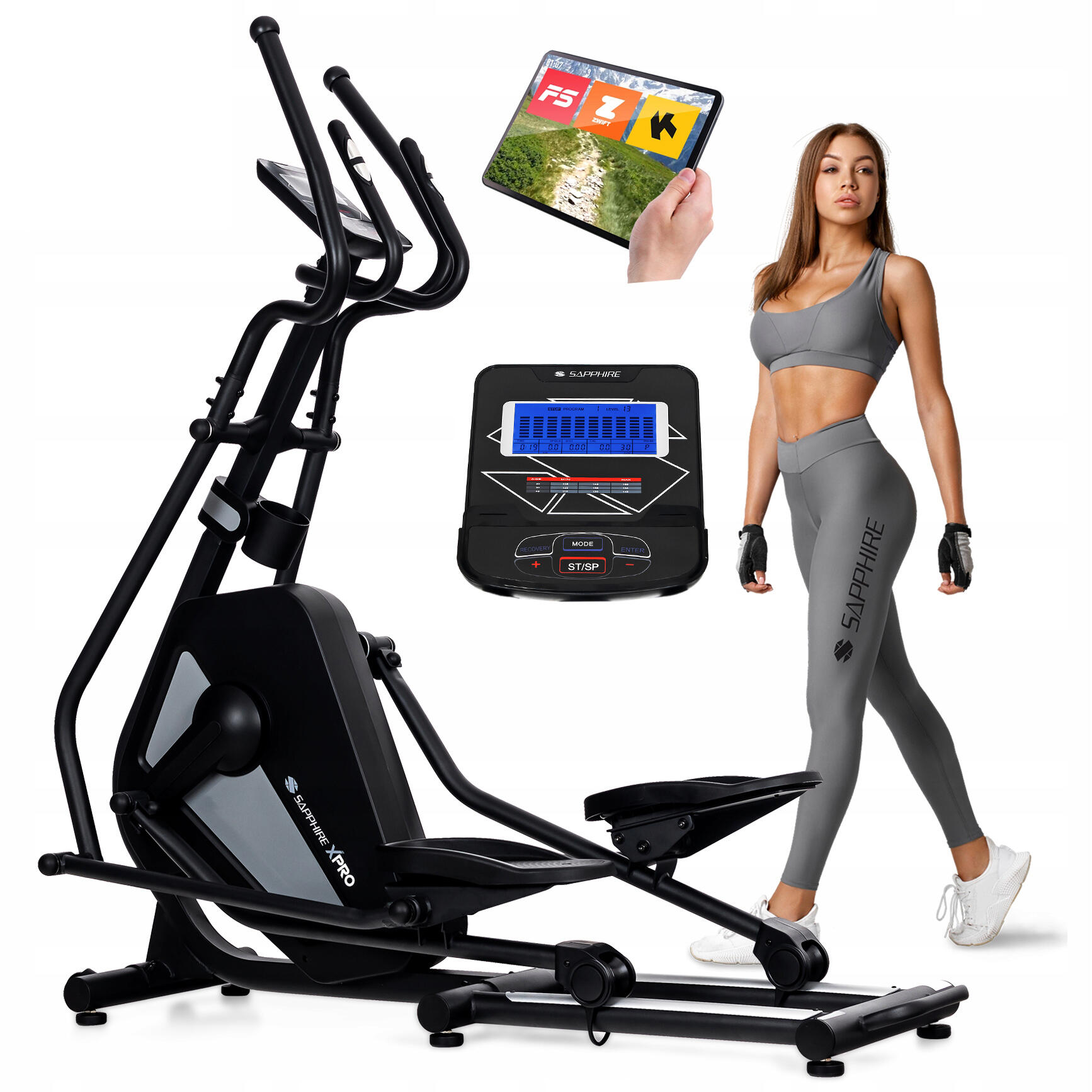 Trenażer eliptyczny Sapphire X-PRO elektromagnetyczny