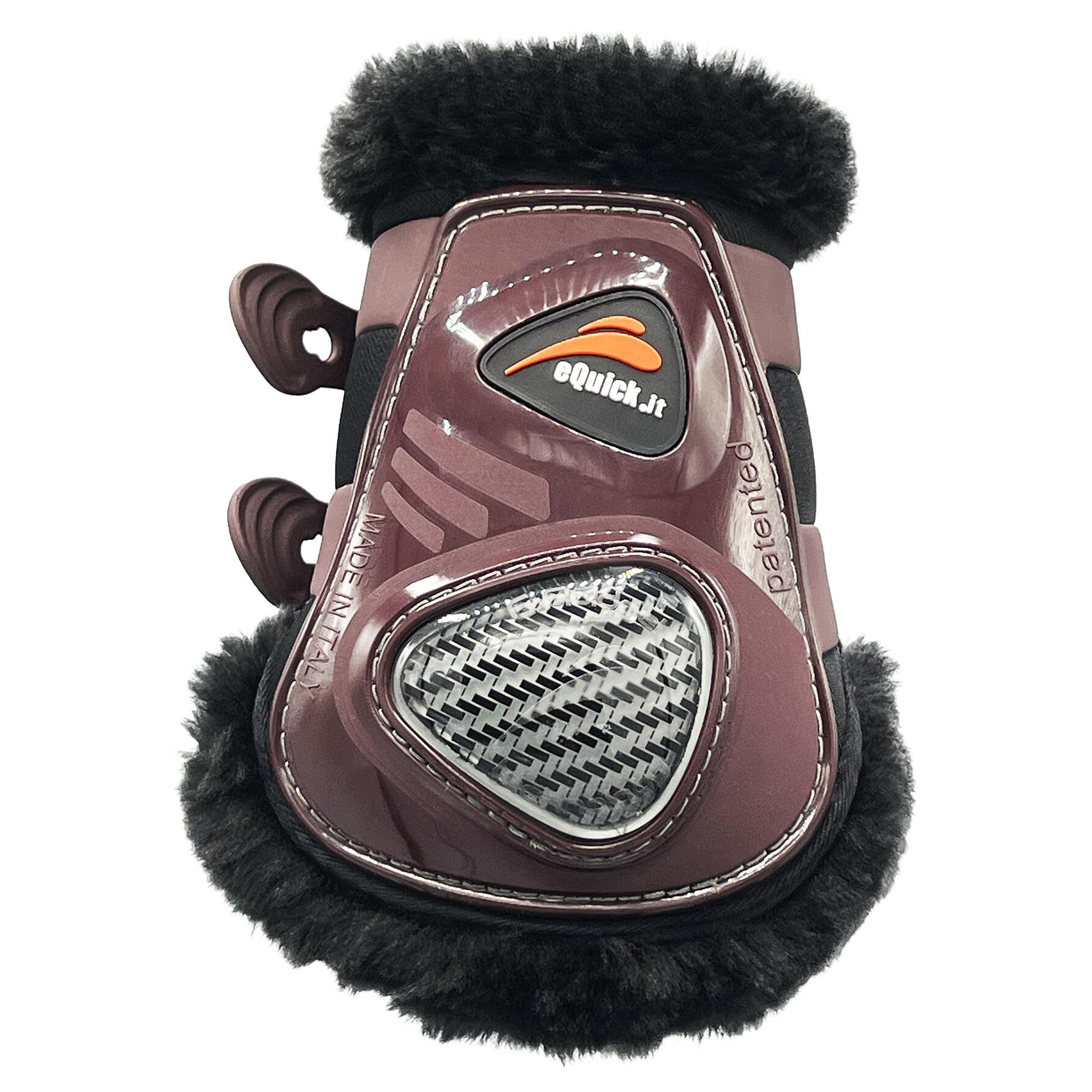 Ochraniacze na płetwy dla koni z sierścią eQuick eCarbon Fluffy