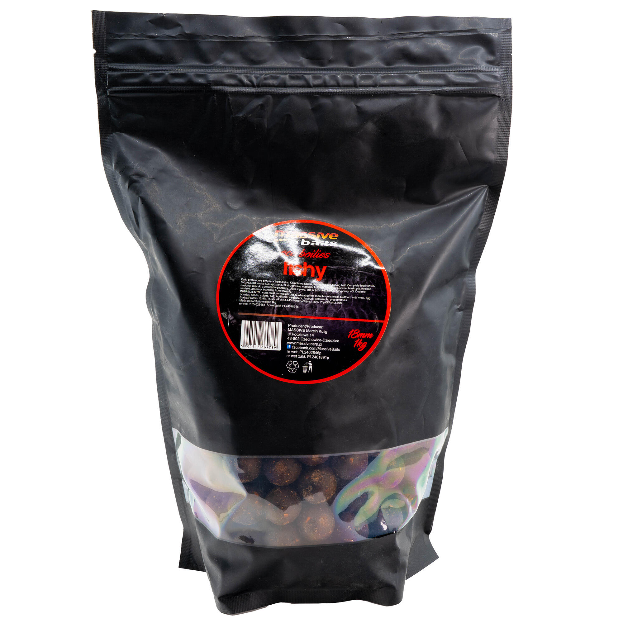 Kulki Massive Baits Eco Boilies Fishy 18Mm 1Kg