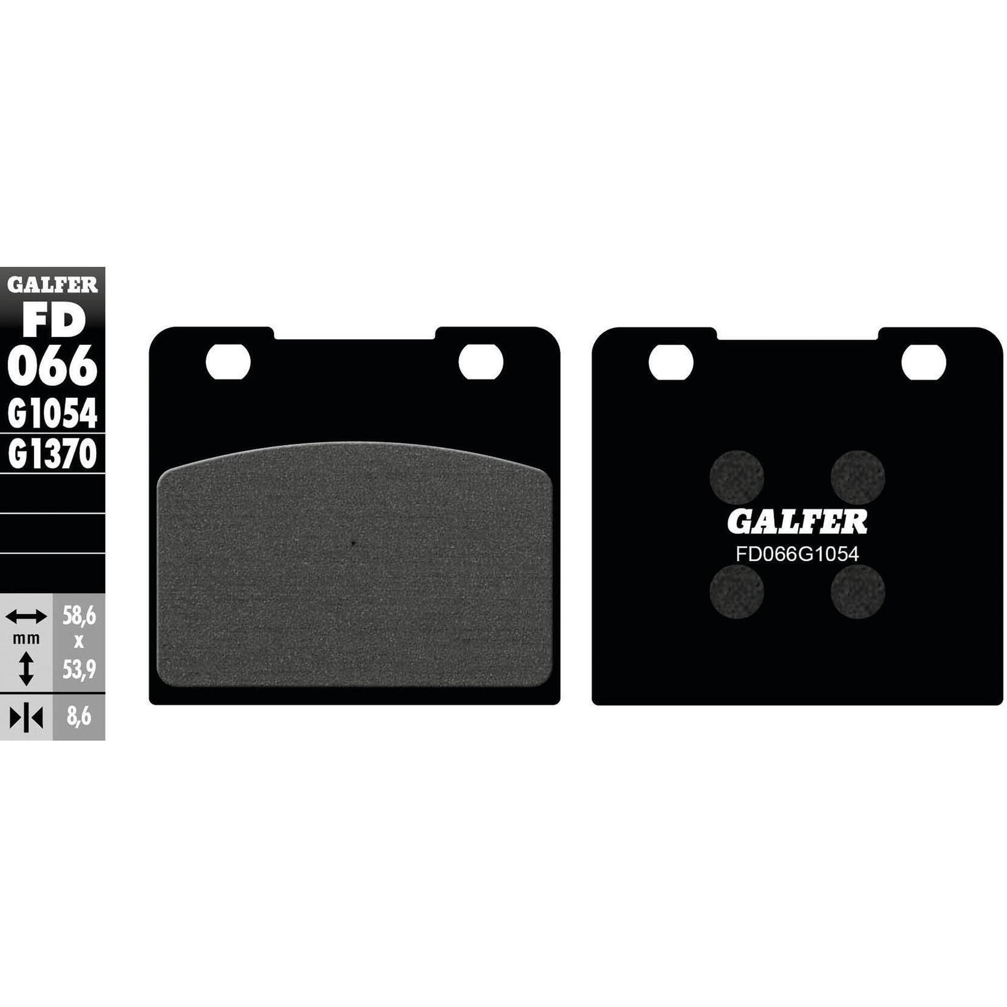 Galfer Organic Brake Pads FD066 G1054 - Wydajność i Trwałość