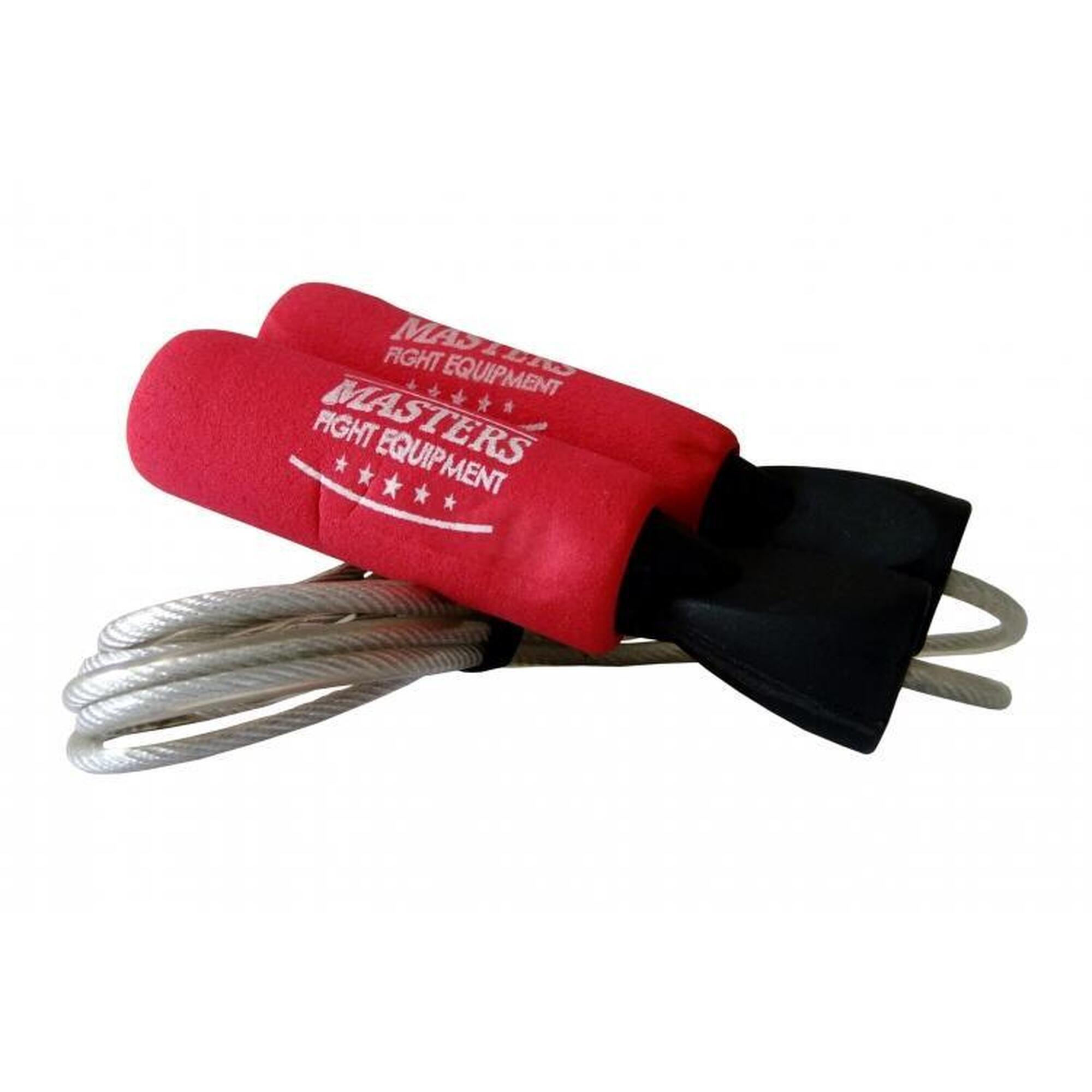 Skakanka bokserska z obciążnikami 2 x 160g MASTERS FIGHT EQUIPMENT Sbs-W