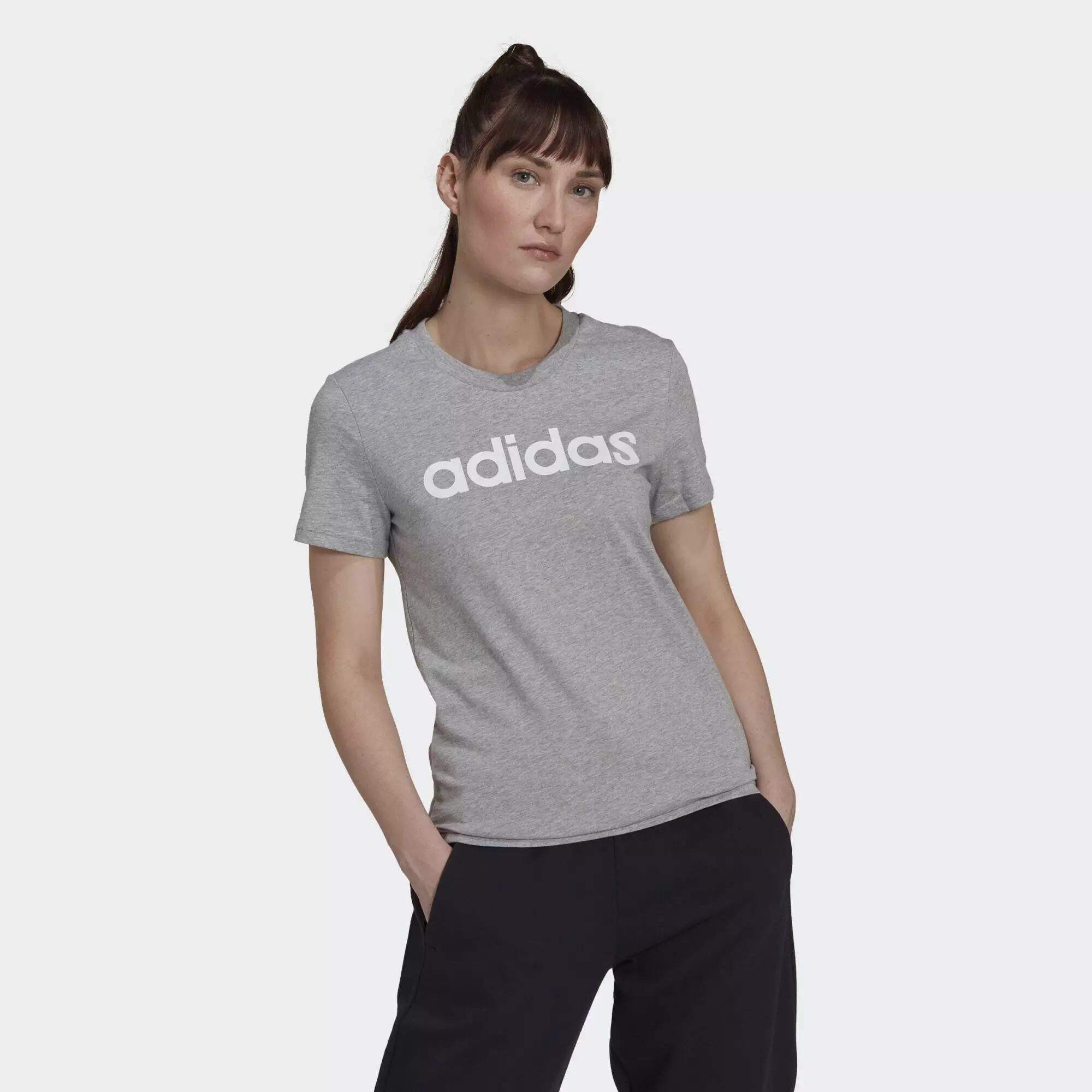 T-shirt damski z logo adidas Essentials