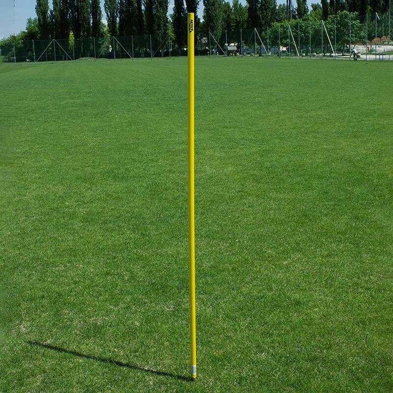 Słupki do wbicia w ziemię Aktivsport 160 cm, żółte.