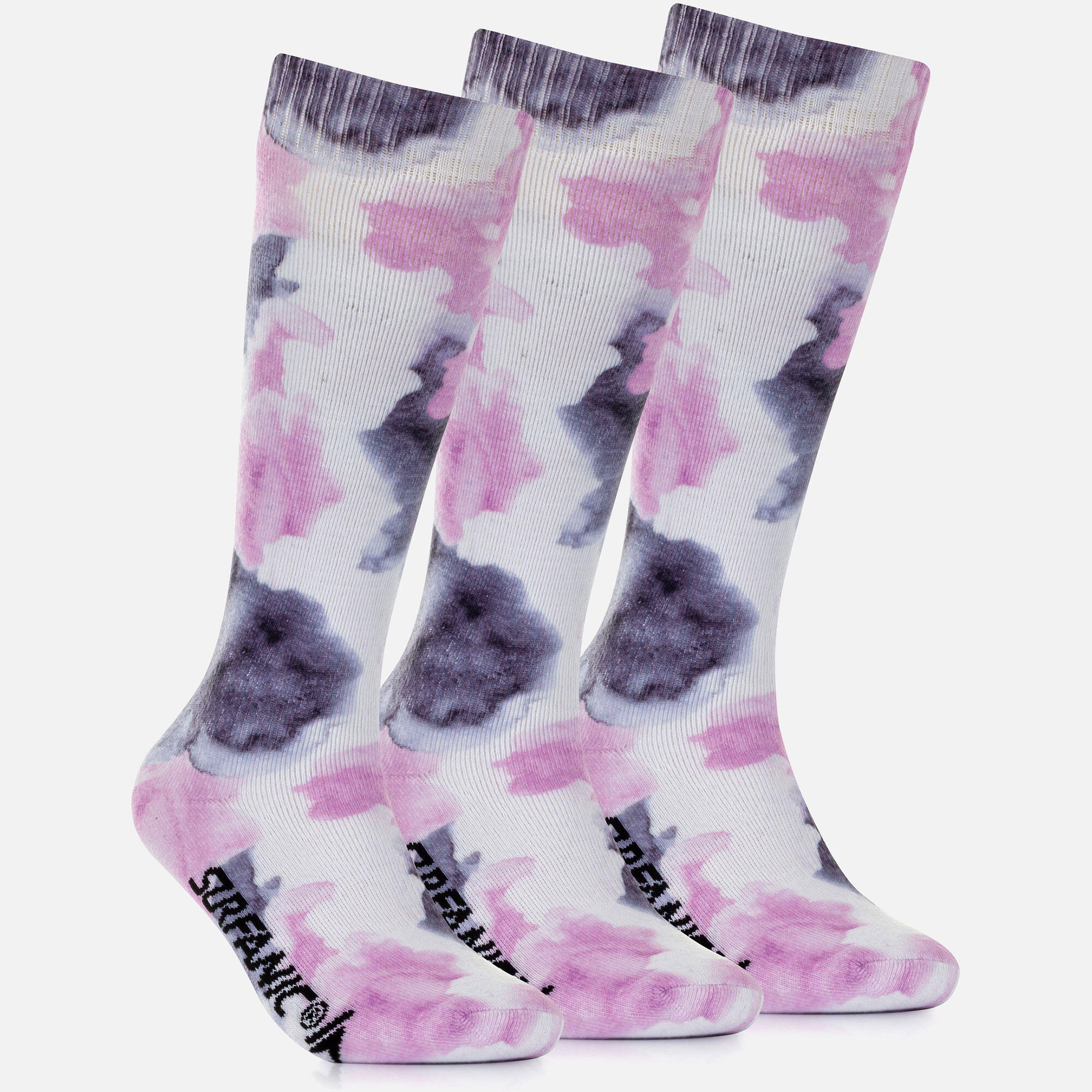 Skarpety Damskie Zimowe Narciarskie Zestaw 3 sztuk SURFANIC Pro Tech Watercolour