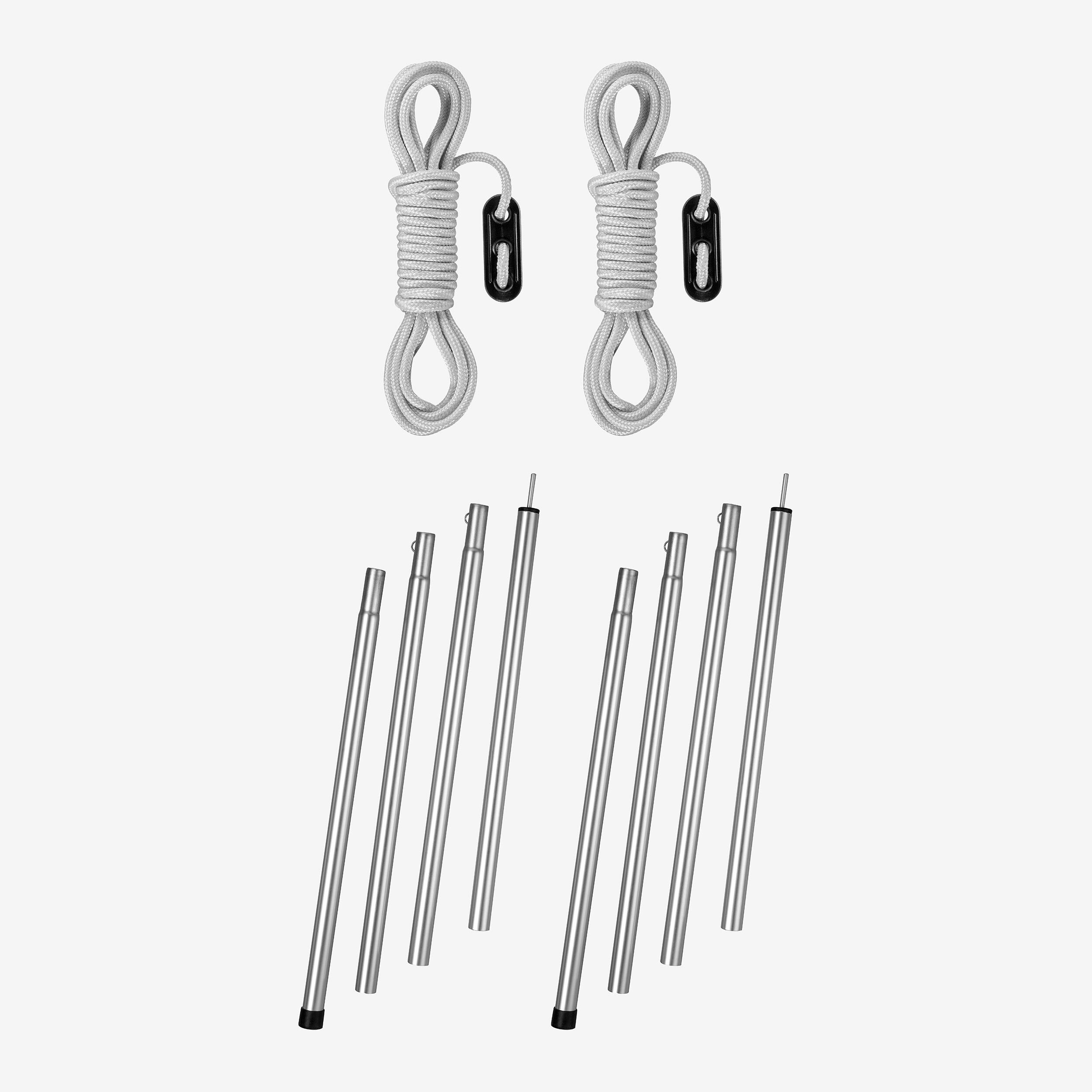 Maszty kempingowe aluminium do namiotów i płacht biwakowych x 2, 200 cm