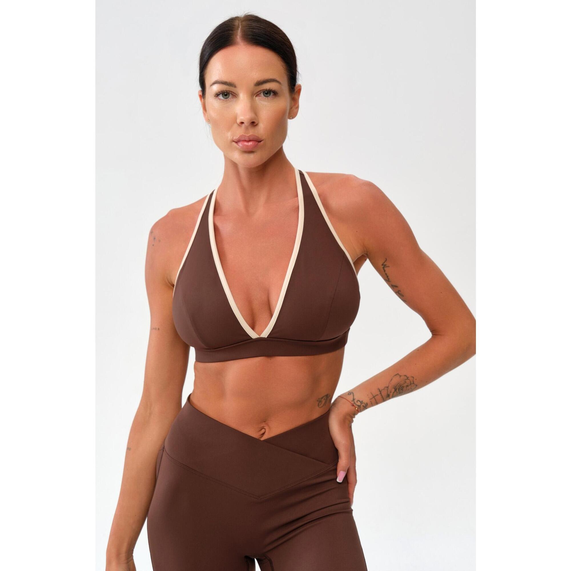 Stanik sportowy fitness Rough Radical Mocha Active Sports Bra