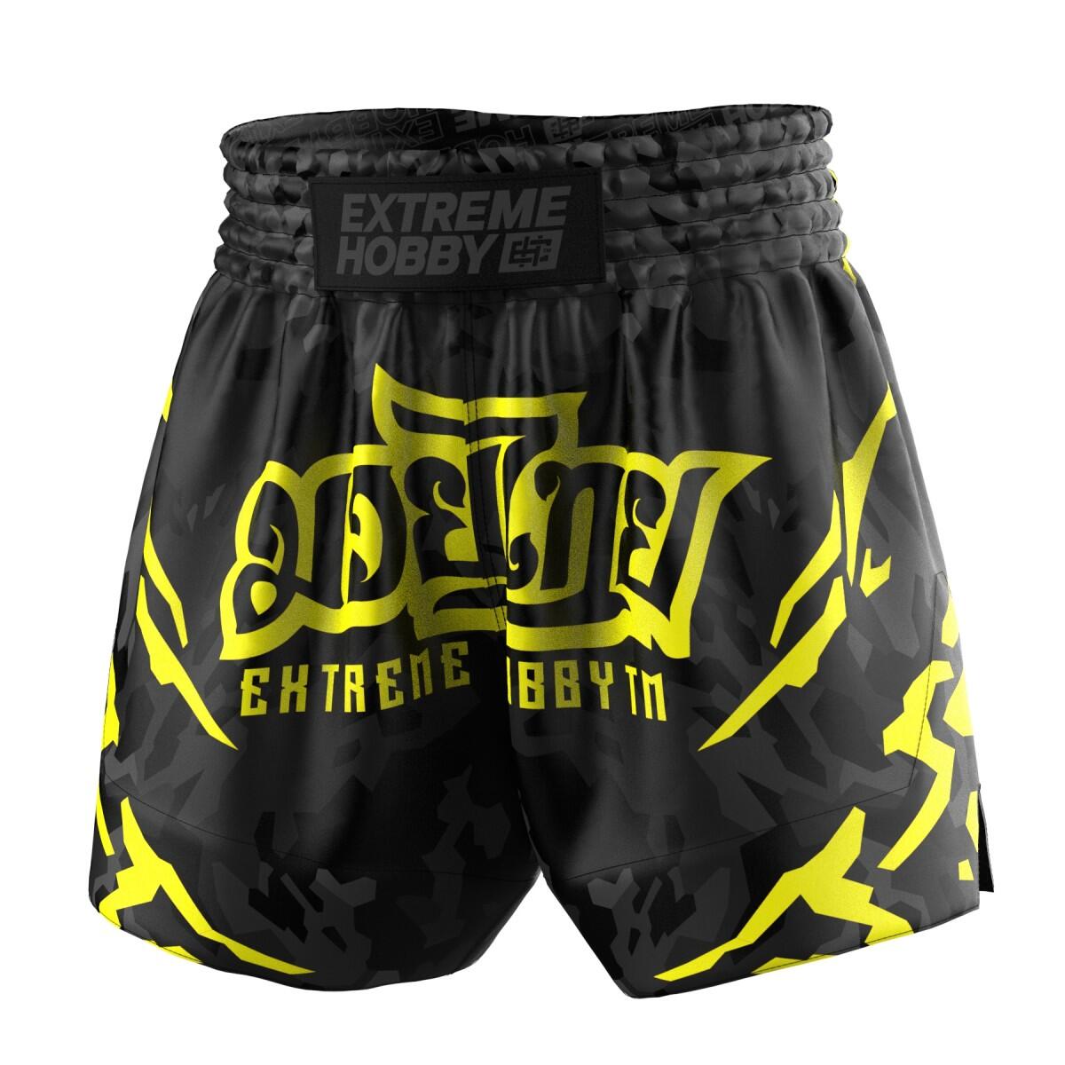 Spodenki Muay Thai męskie EXTREME HOBBY BLACK PANTHER