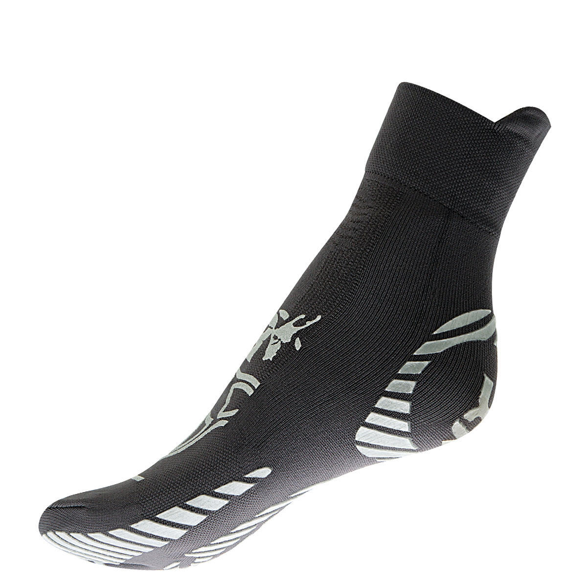 Skarpety techniczne Pilates jednopalcowe dla dorosłych, szary/srebrny