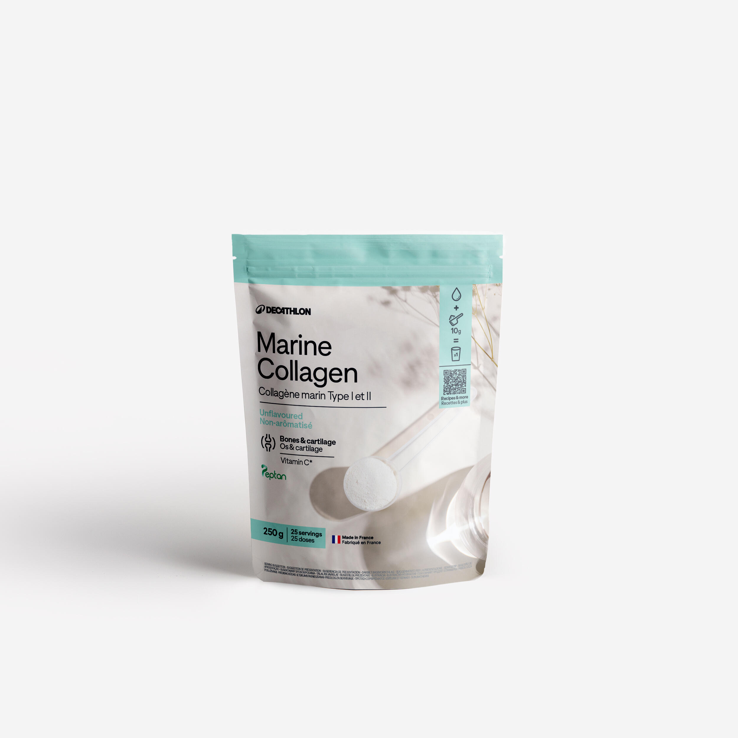 Kolagen morski w proszku typu 1 Peptan® i typu 2 Cartidyss®, 250 g