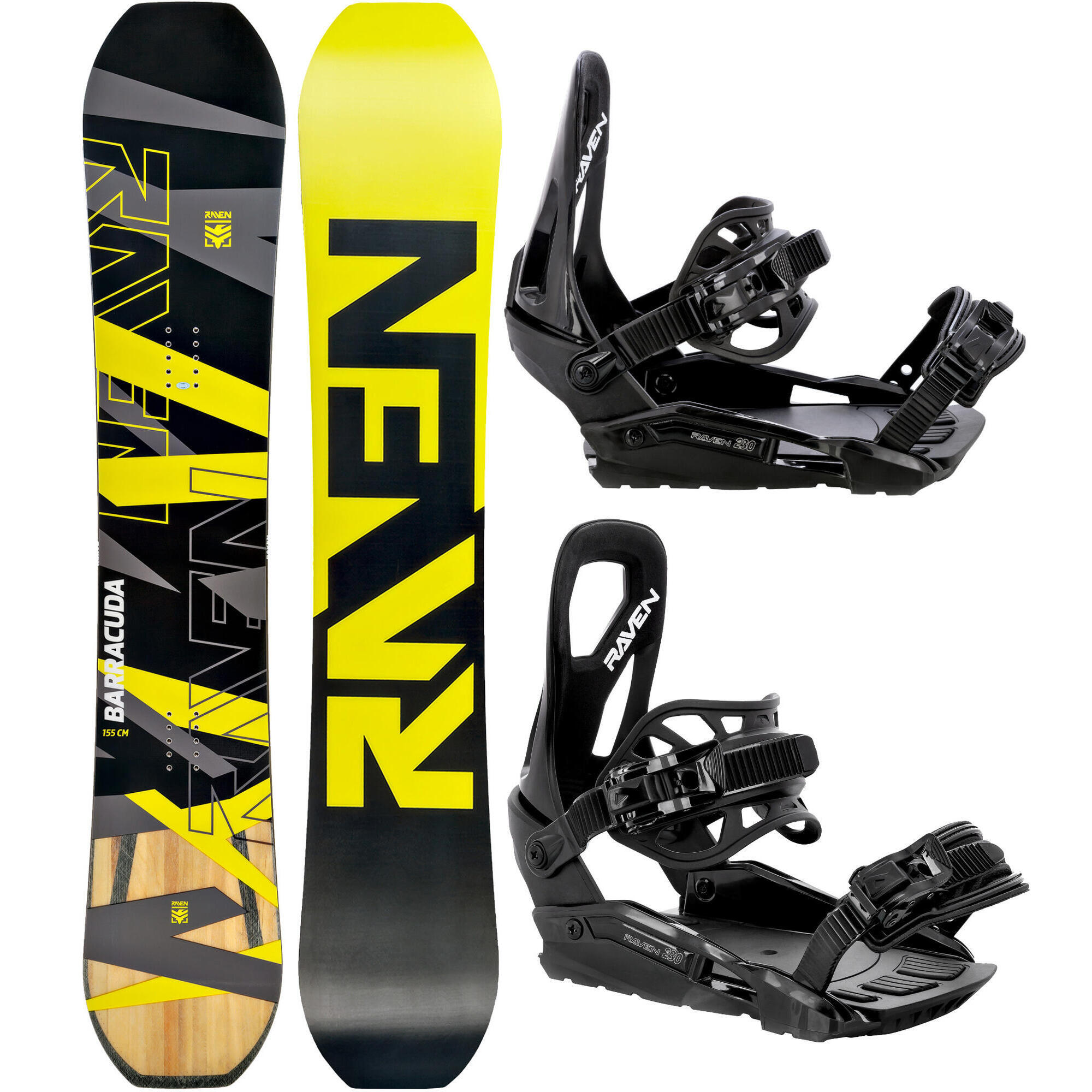 Zestaw Snowboard Raven Barracuda Carbon + Wiązania Raven S230