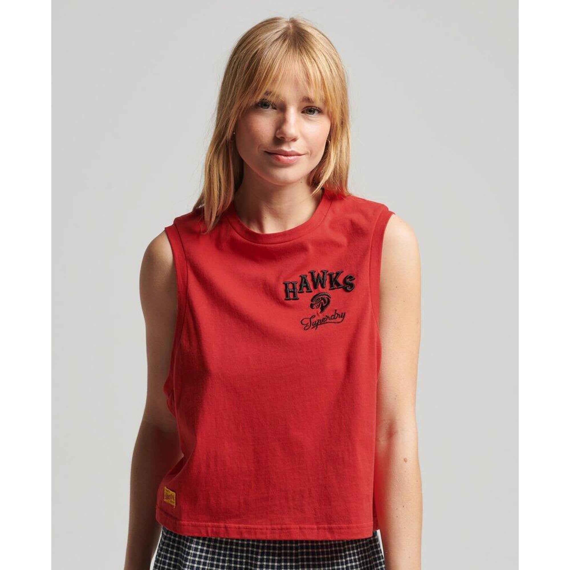 Koszulka bez rękawów Vintage Collegiate