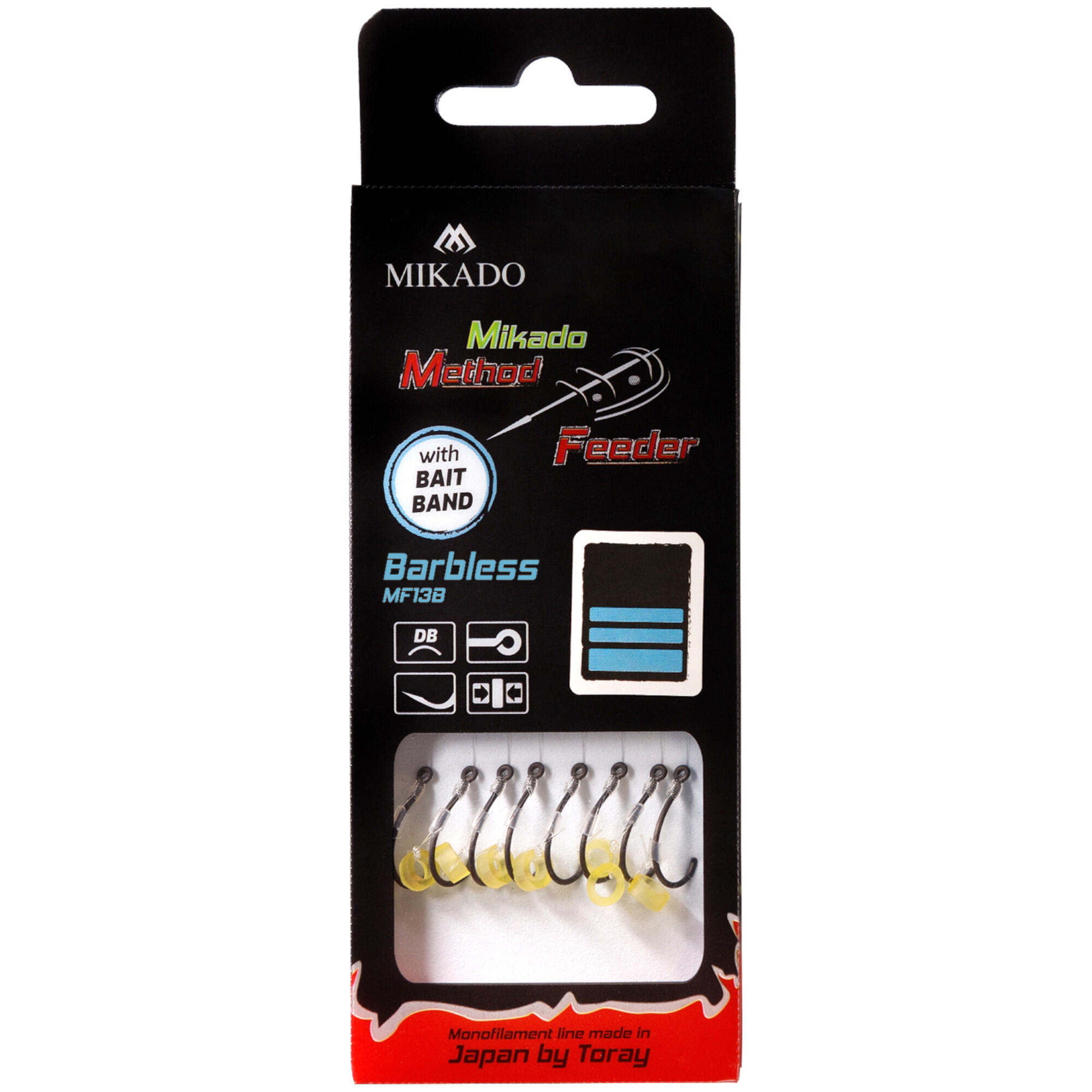 Przypony Mikado Method Feeder Z Gumką Bezzadziorowe Mf138 - 6/0.25mm/10Cm