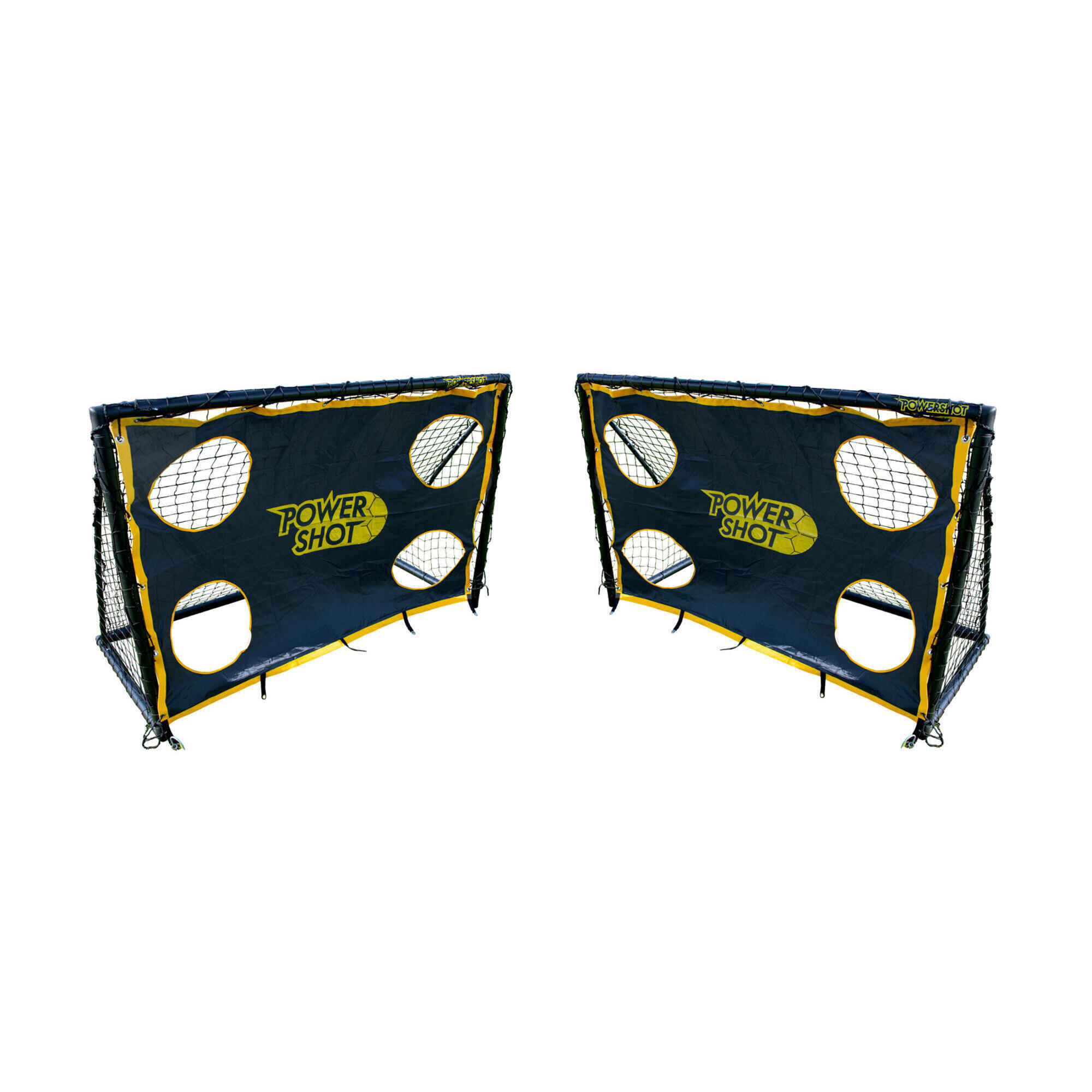 Bramka do piłki nożnej (1,8 x 1,2 m - PVC) + czarne ściany strzeleckie